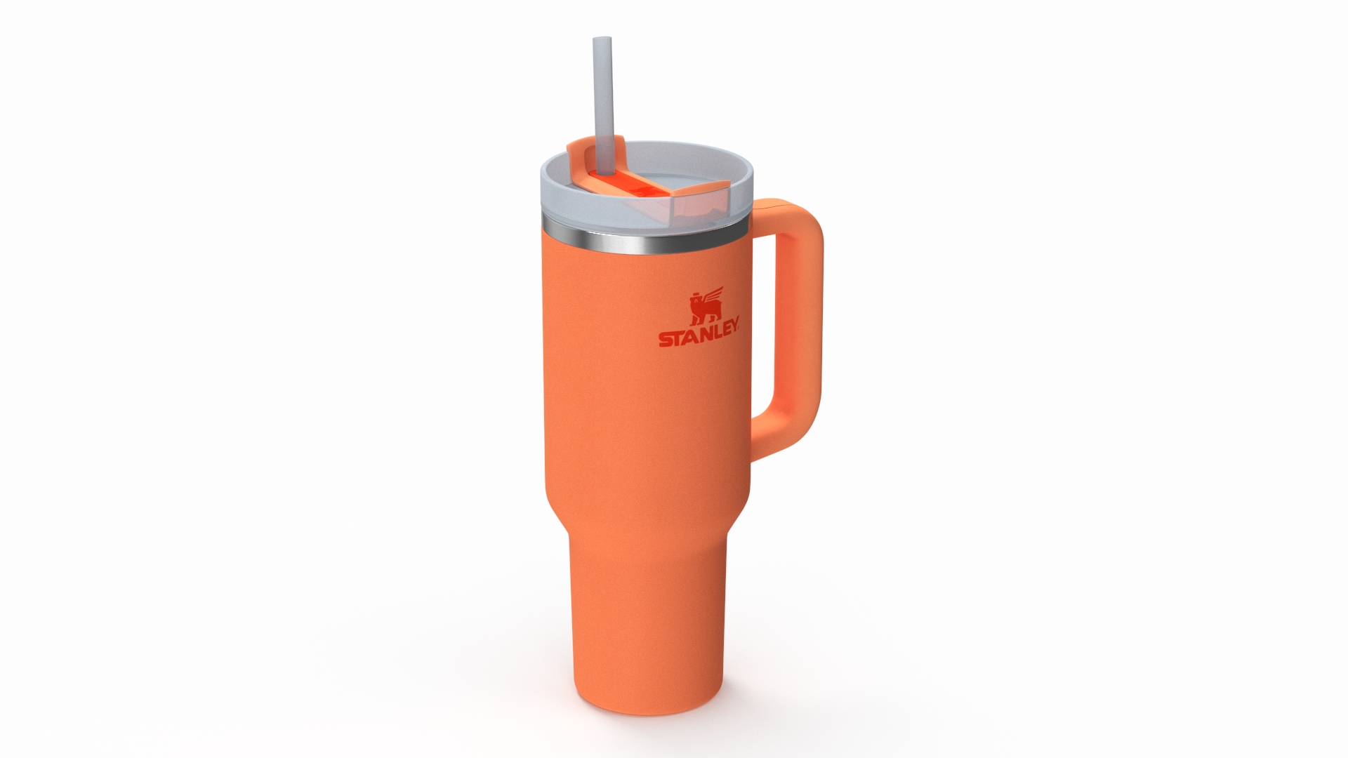 3D Travel Tumbler Quencher Stanley Orange model