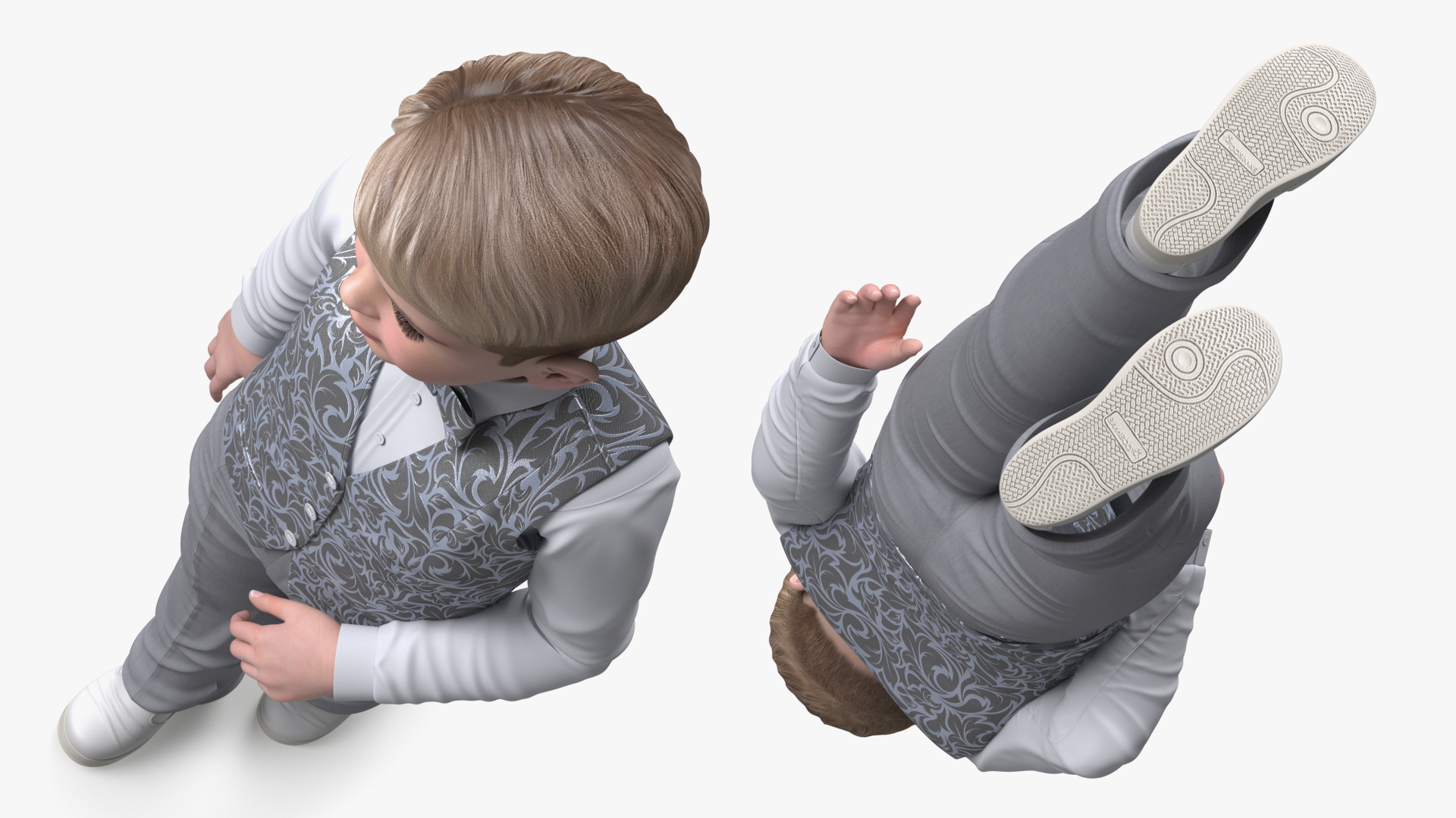 3D Realistic Child Boy Party Style