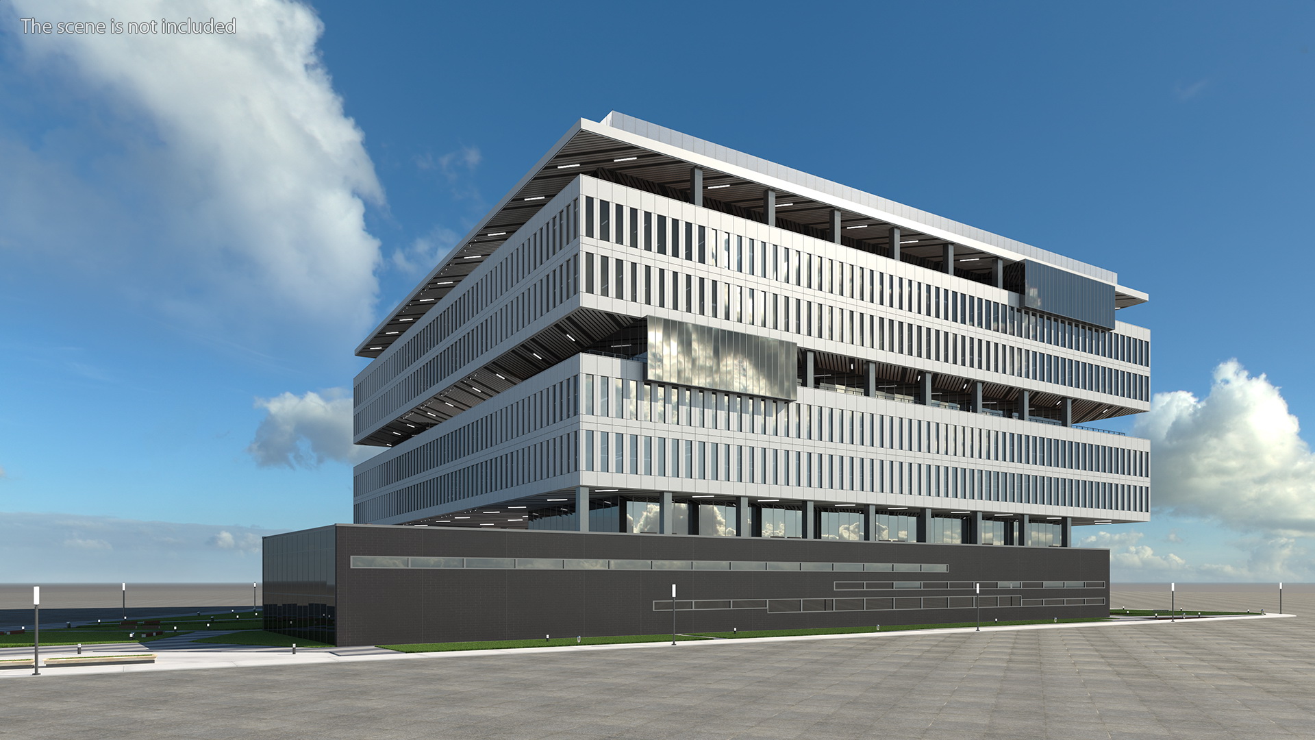 Office Building Fur 3D model