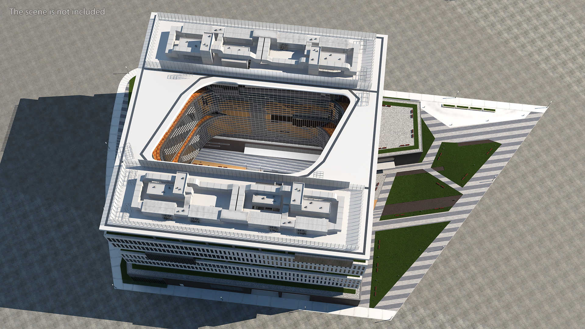 Office Building Fur 3D model