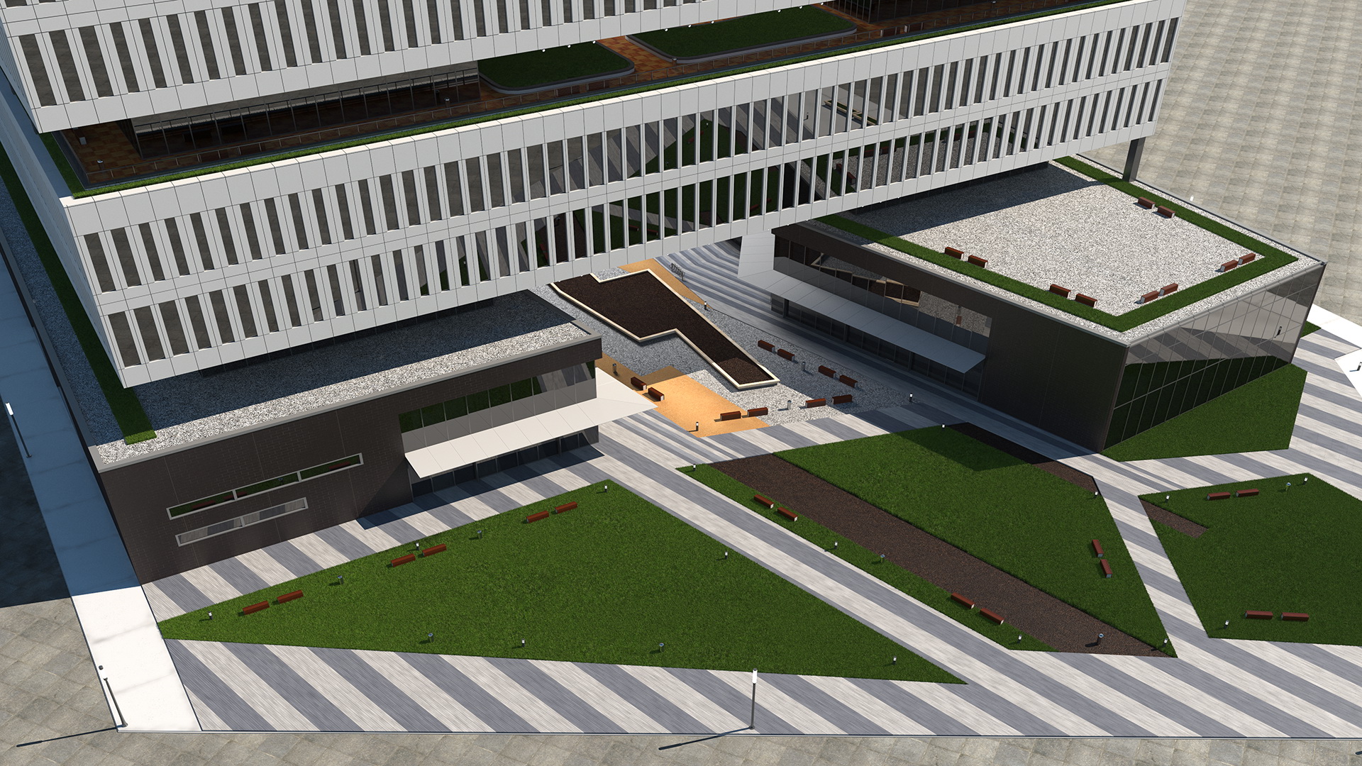 Office Building Fur 3D model