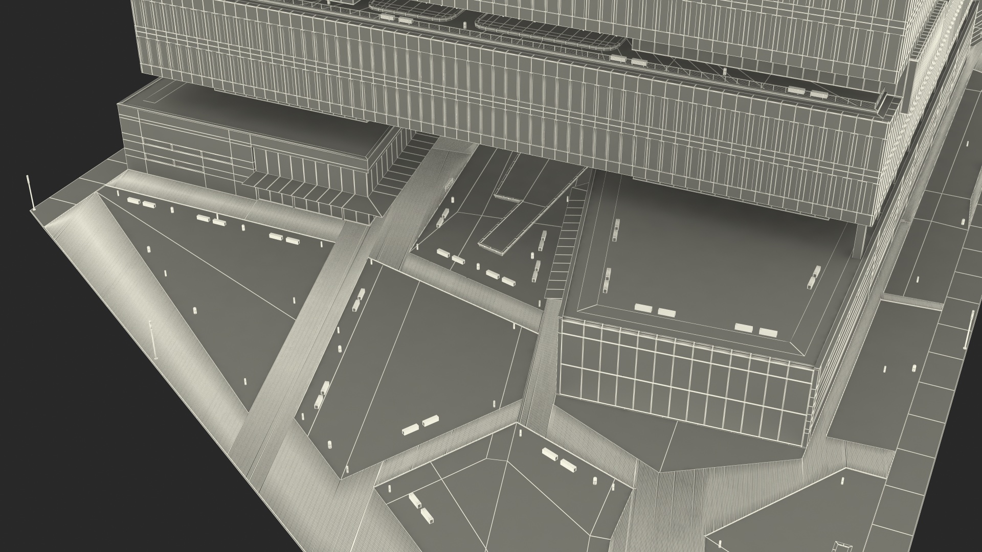 Office Building Fur 3D model