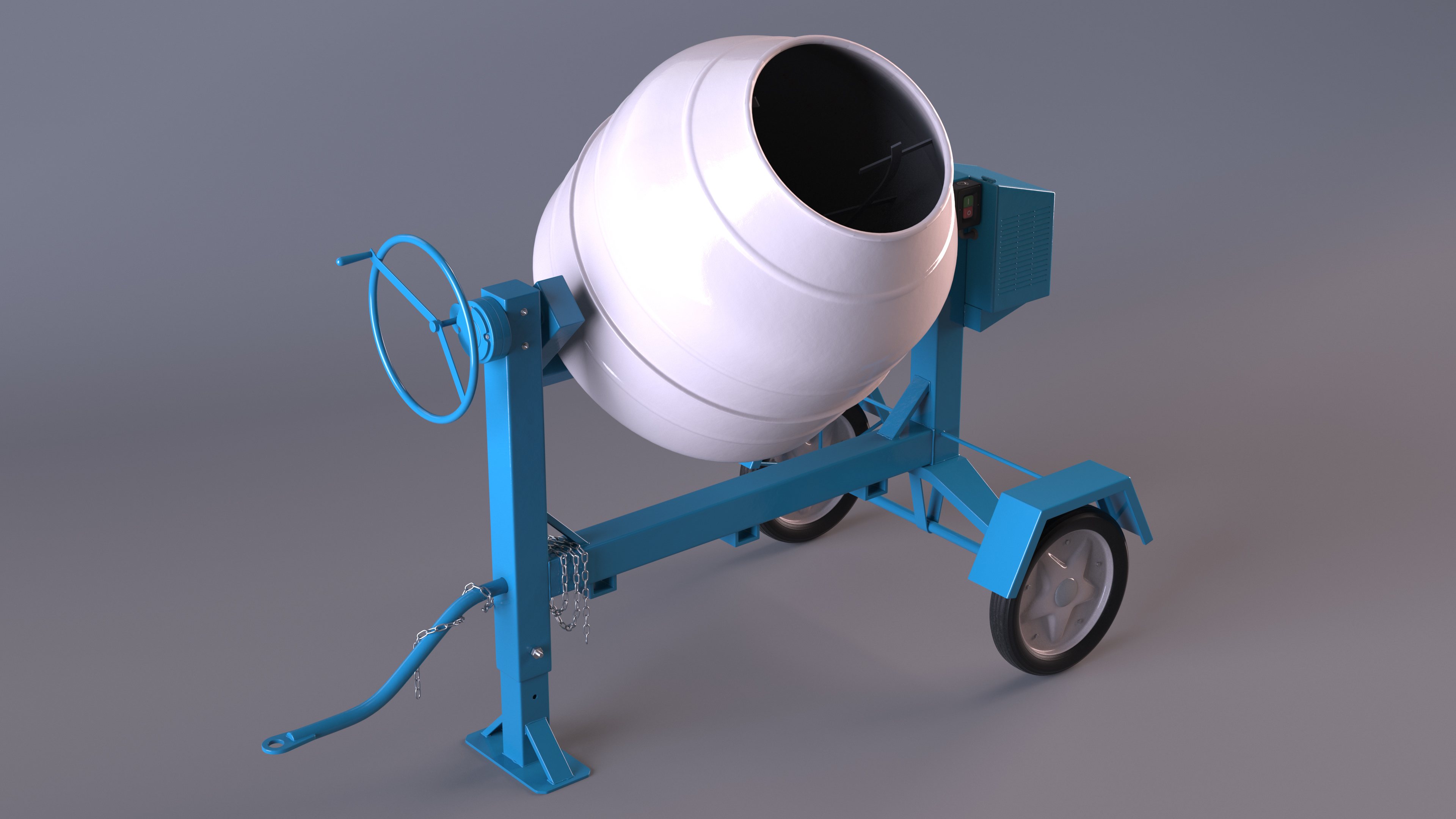 3D model Portable Cement Mixing Machine