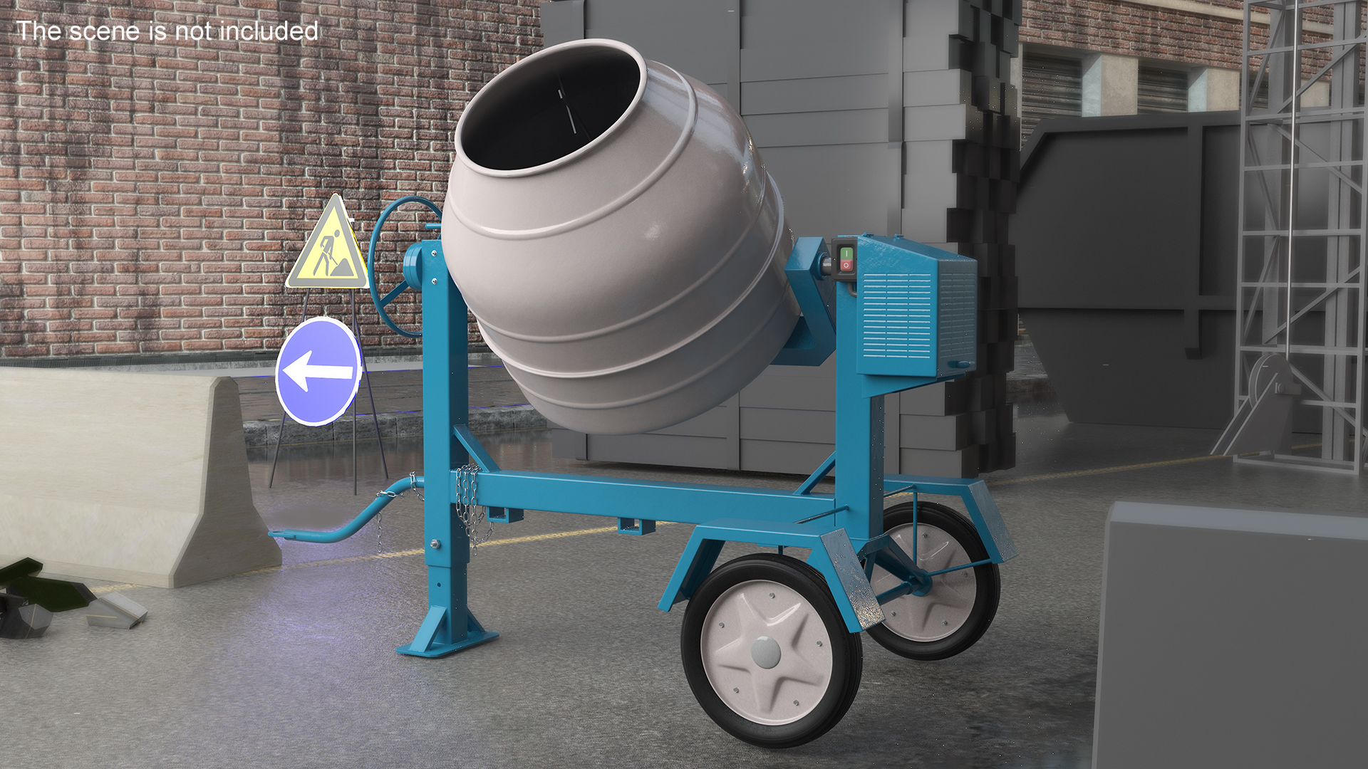 3D model Portable Cement Mixing Machine