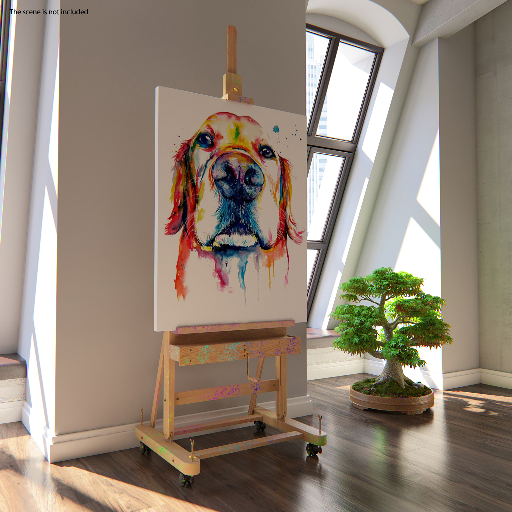 Canvas Painted 3D model