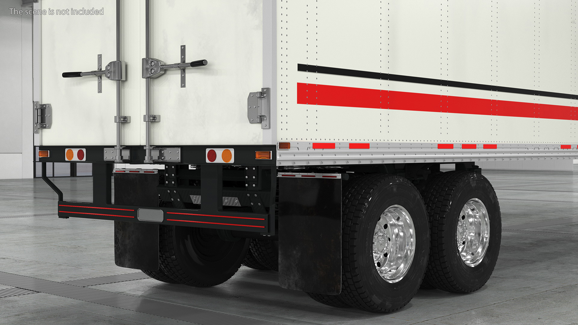 3D Standalone Semi Trailer model