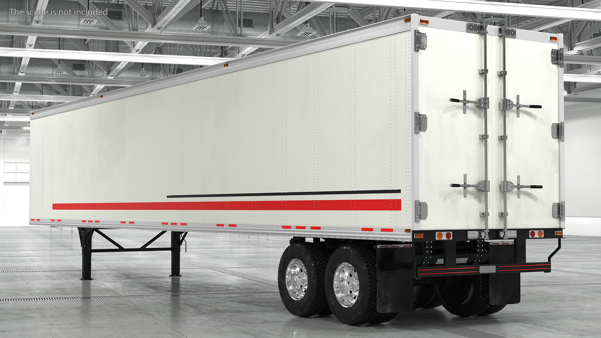 3D Standalone Semi Trailer model