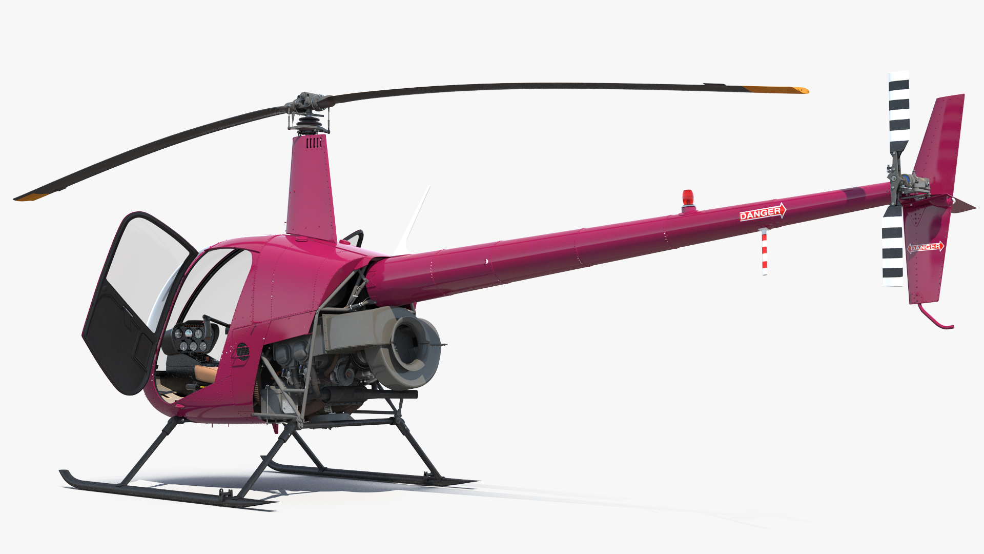 3D Light Utility Helicopter Rigged