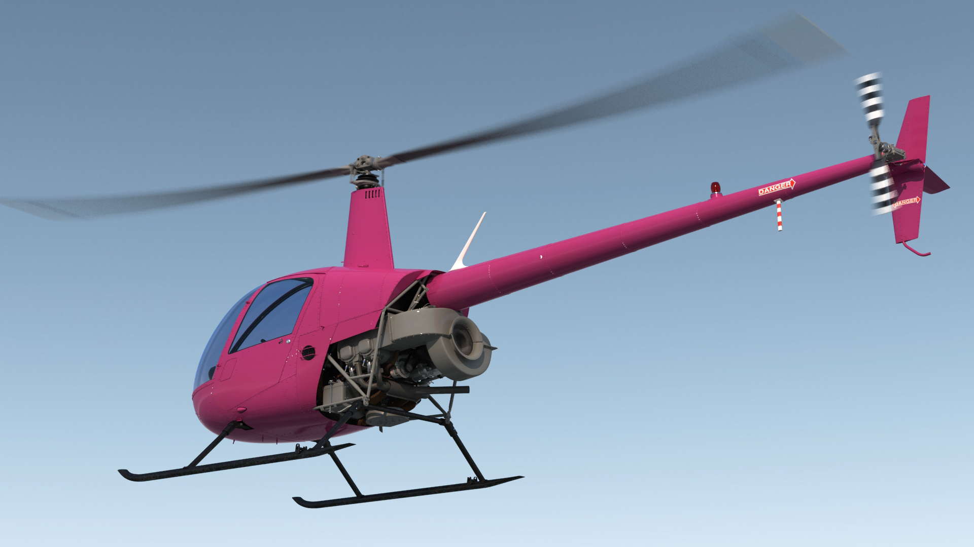 3D Light Utility Helicopter Rigged