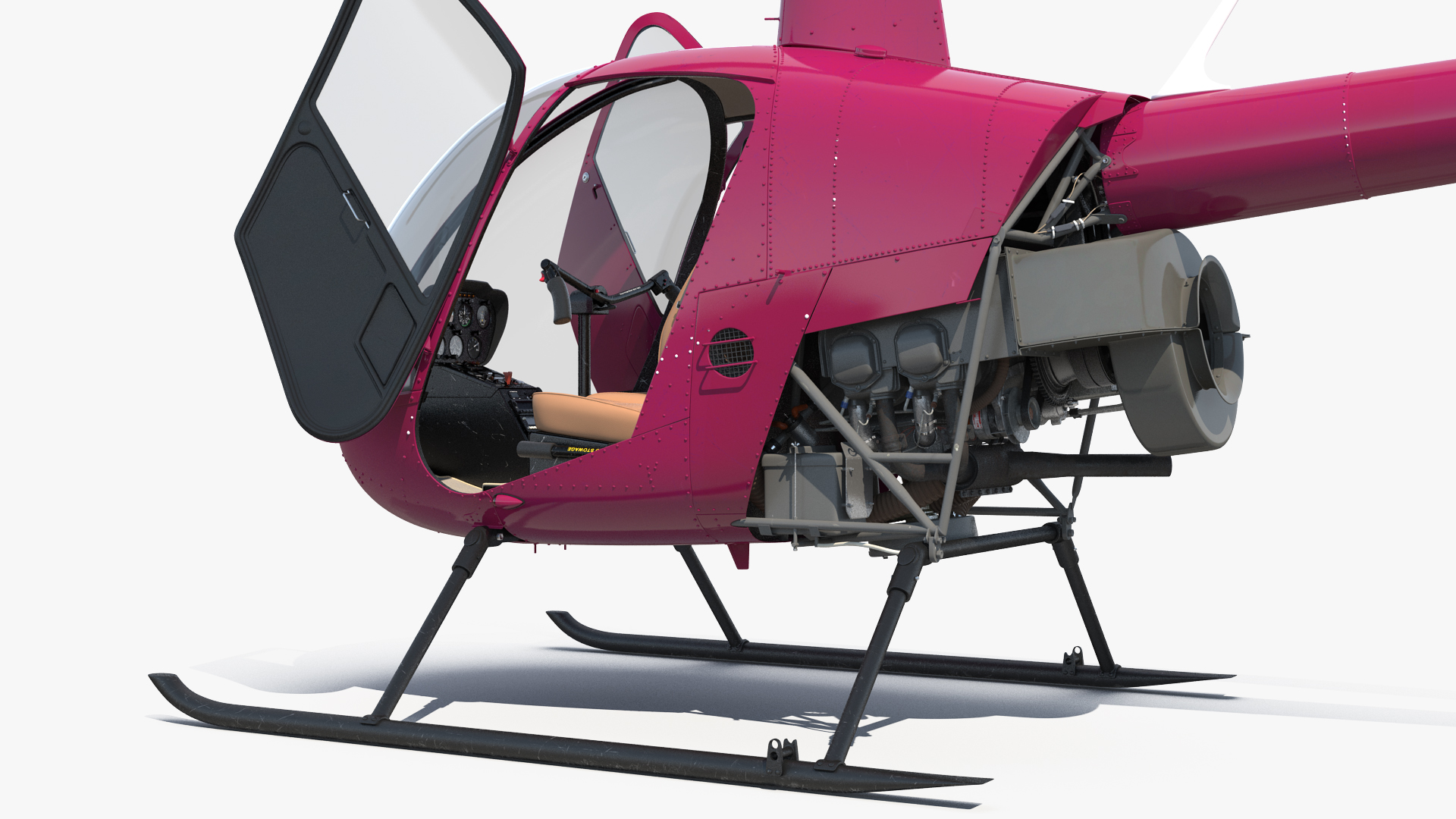 3D Light Utility Helicopter Rigged