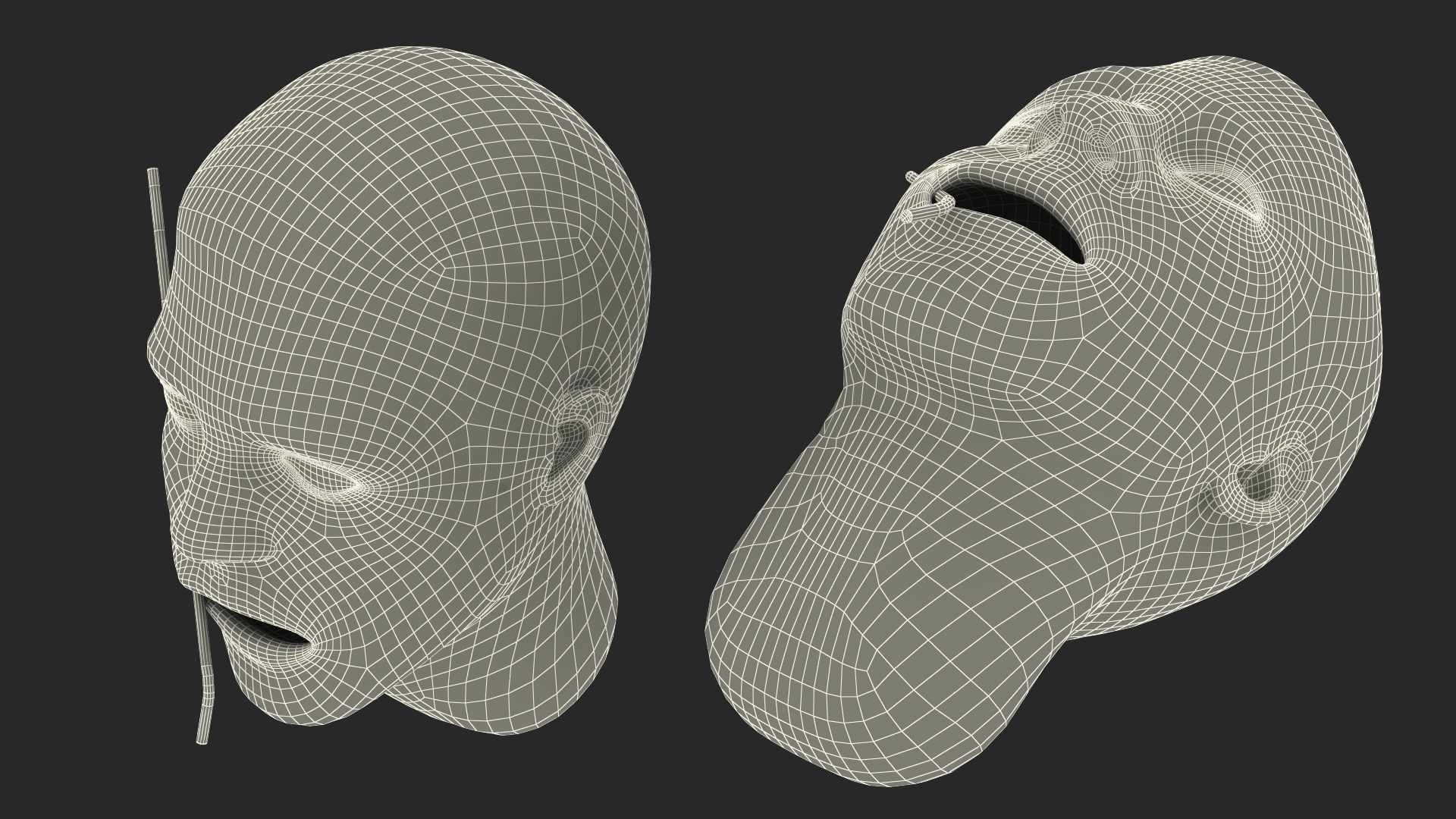 3D Injured Firstaid Mannequin Head