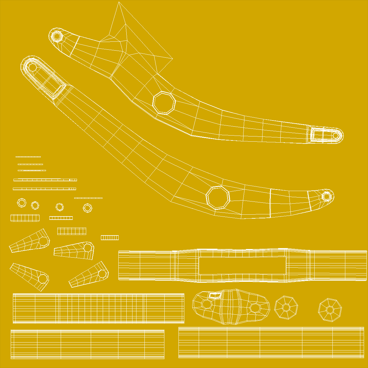 3D model Large Hydraulic Tracked Excavator Rigged