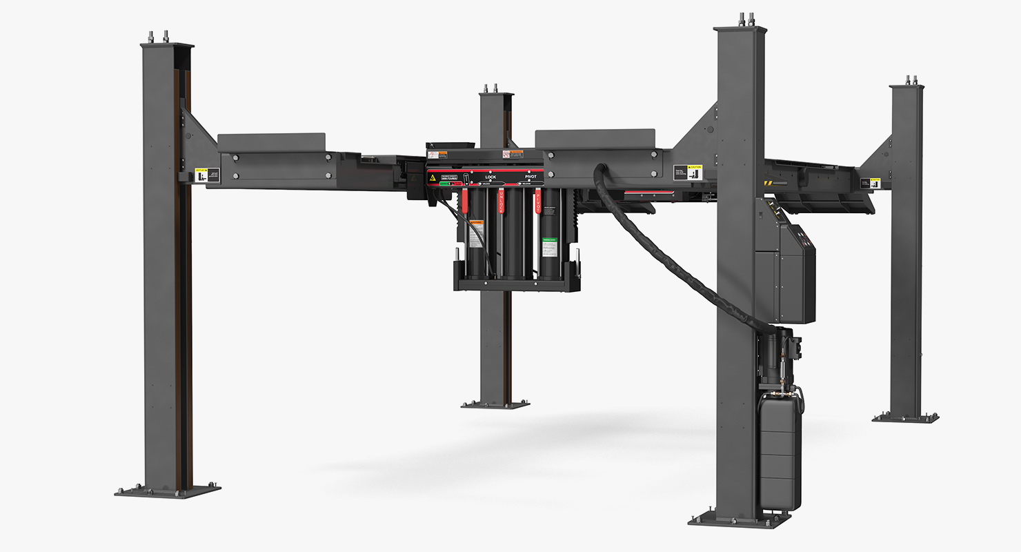 3D 4 Post Car Lift Generic model