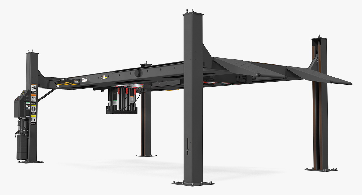 3D 4 Post Car Lift Generic model