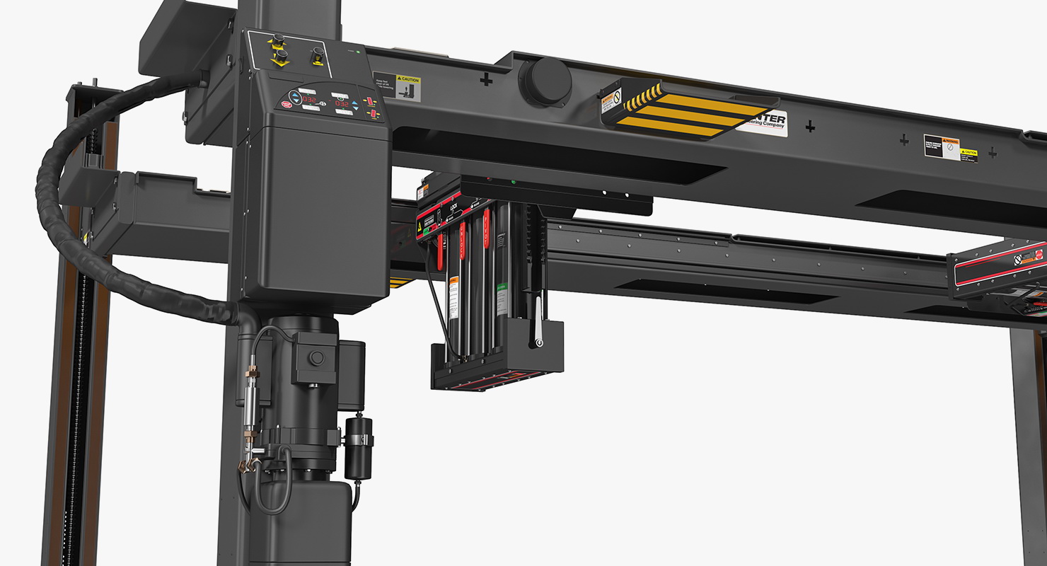 3D 4 Post Car Lift Generic model