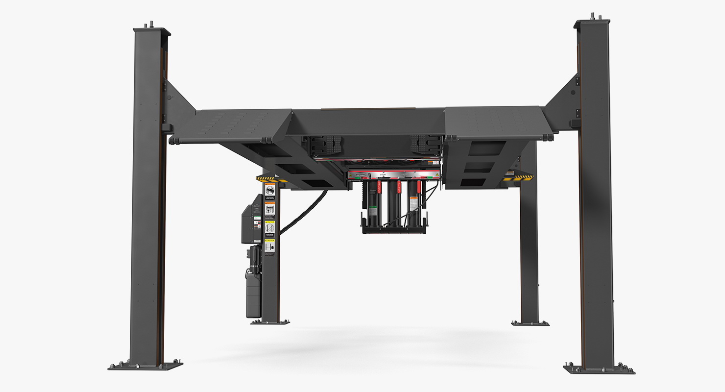 3D 4 Post Car Lift Generic model