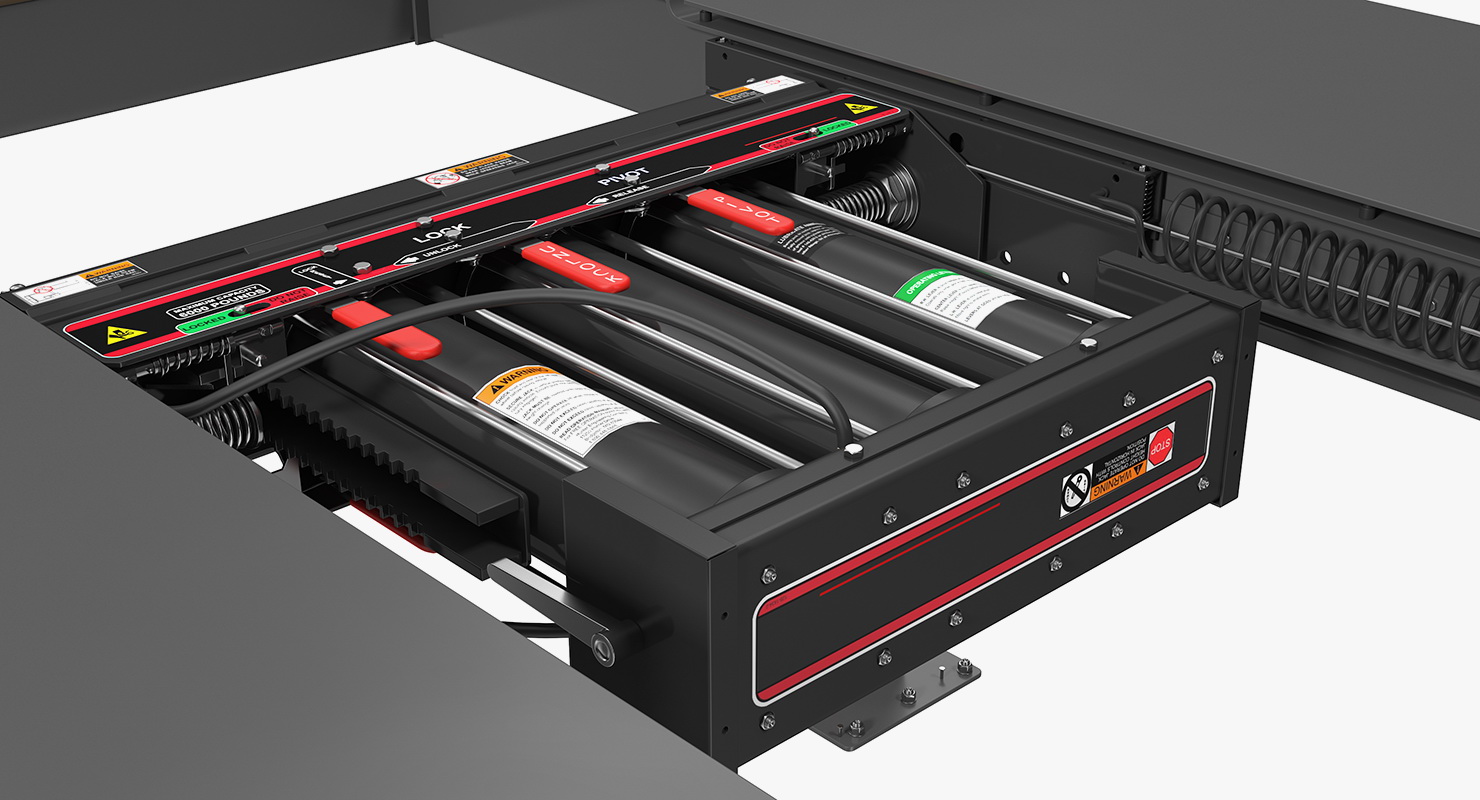 3D 4 Post Car Lift Generic model