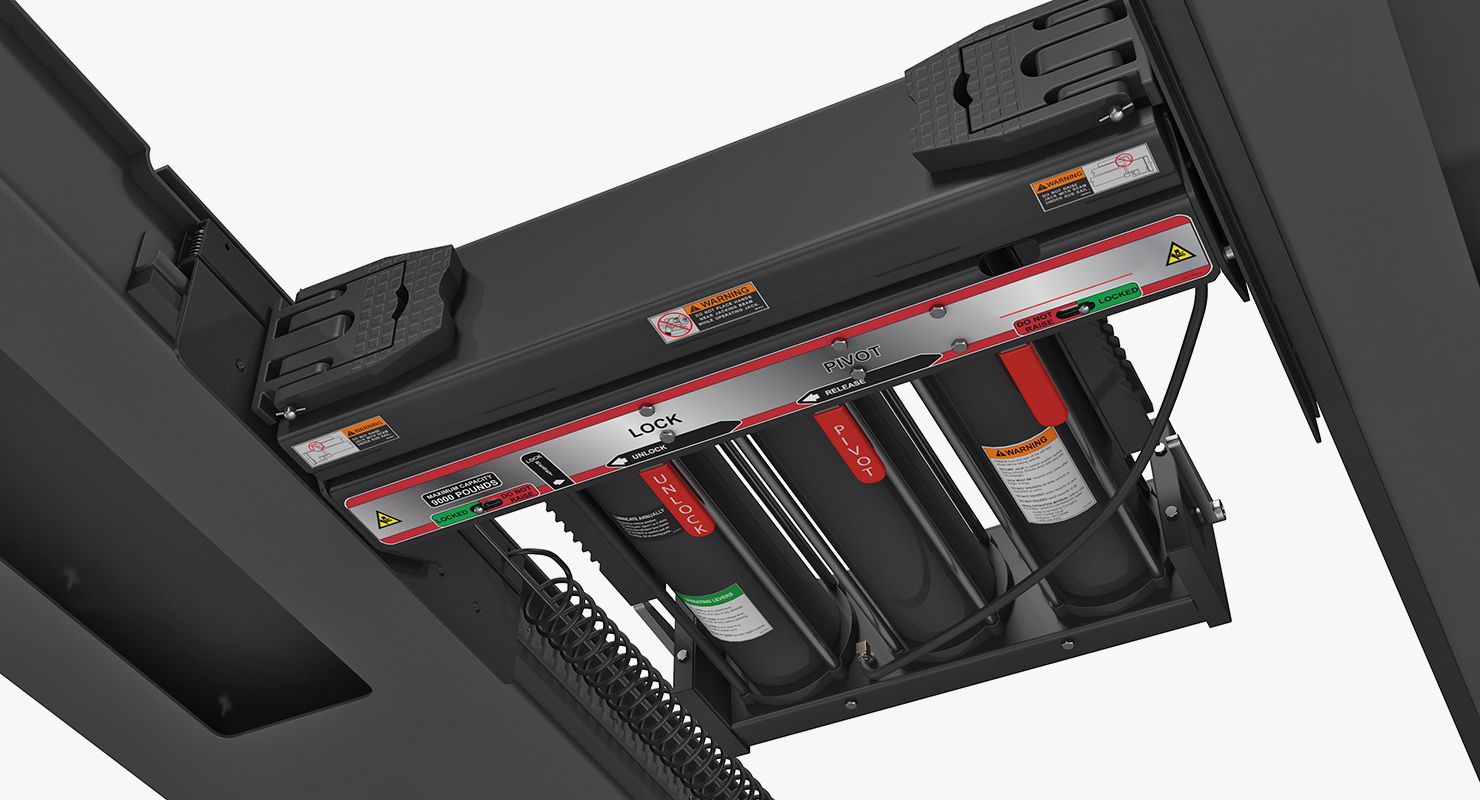 3D 4 Post Car Lift Generic model