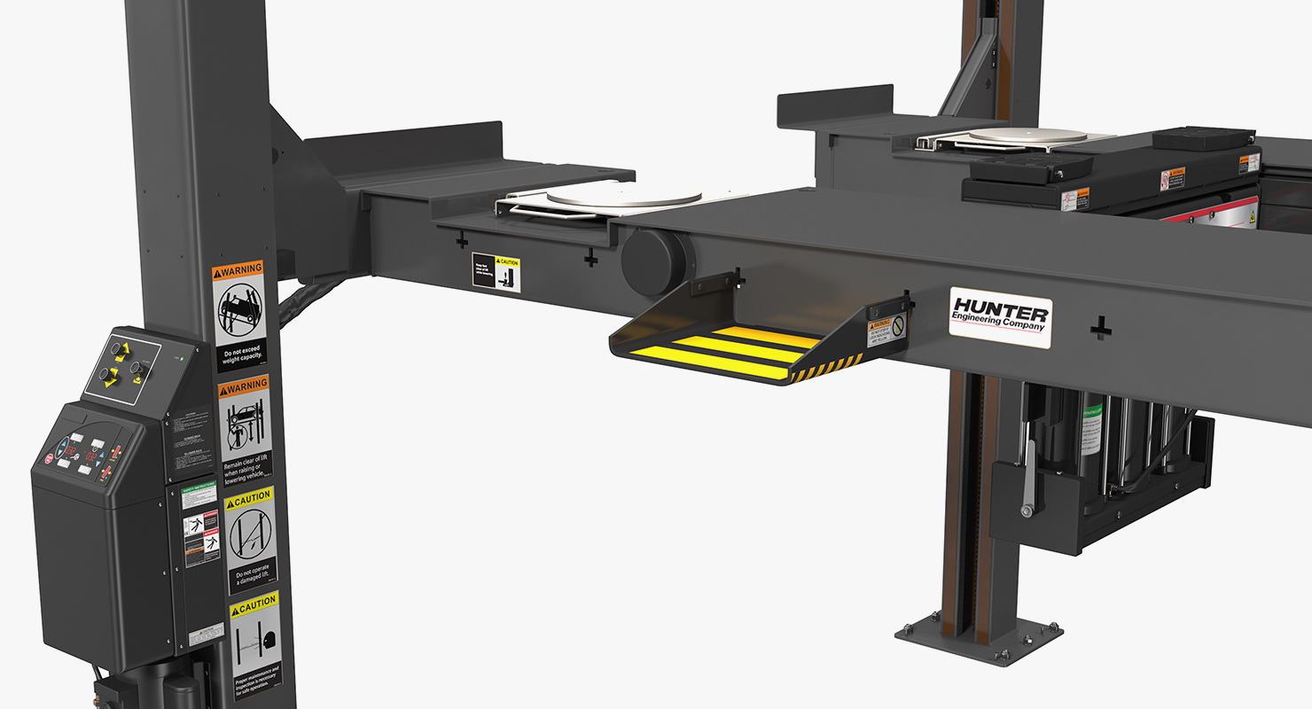 3D 4 Post Car Lift Generic model