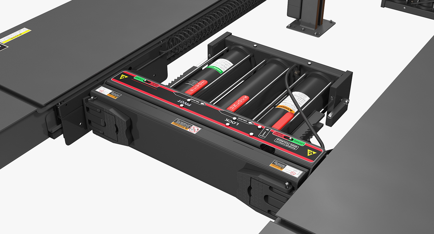 3D 4 Post Car Lift Generic model