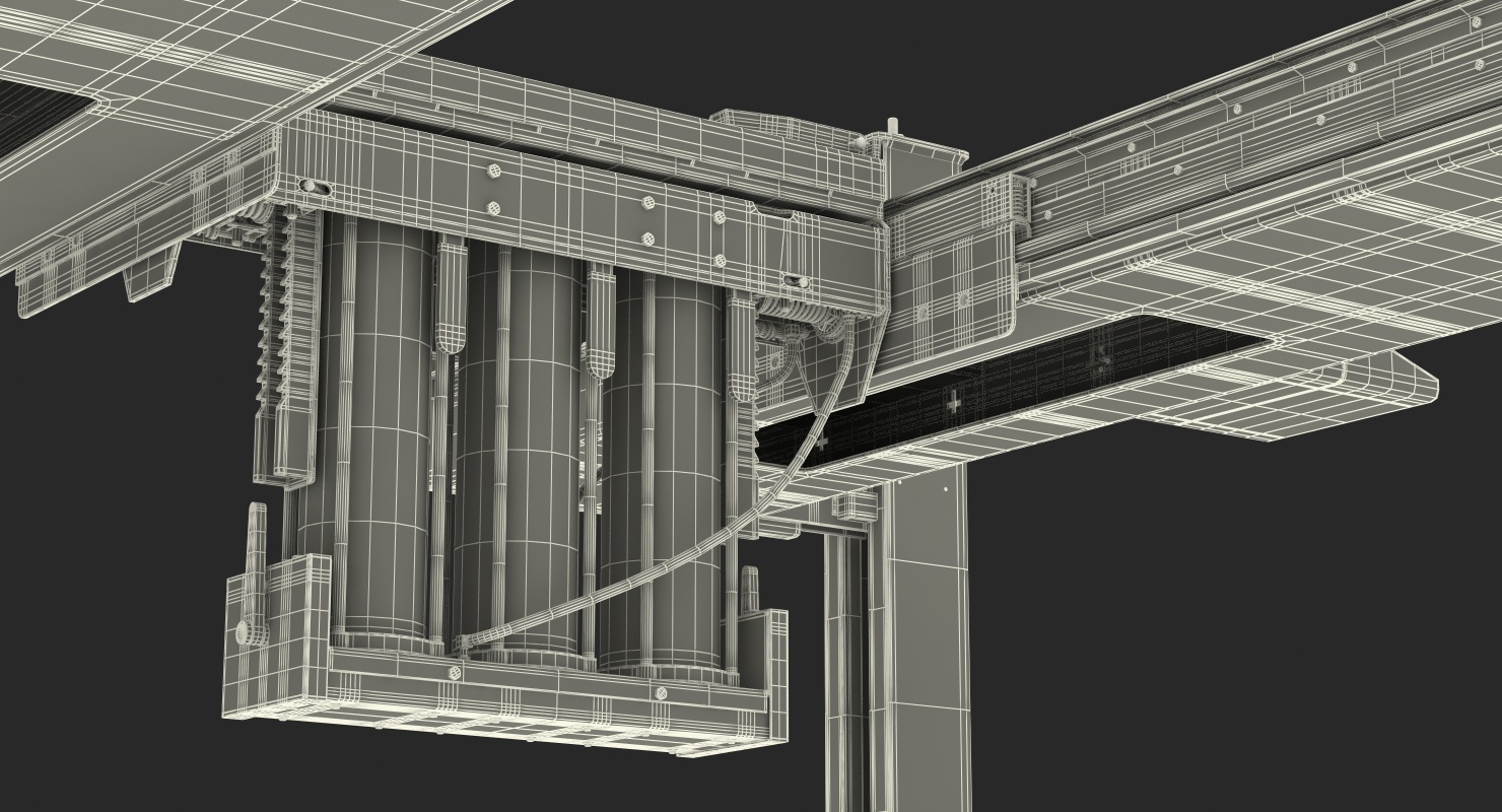 3D 4 Post Car Lift Generic model