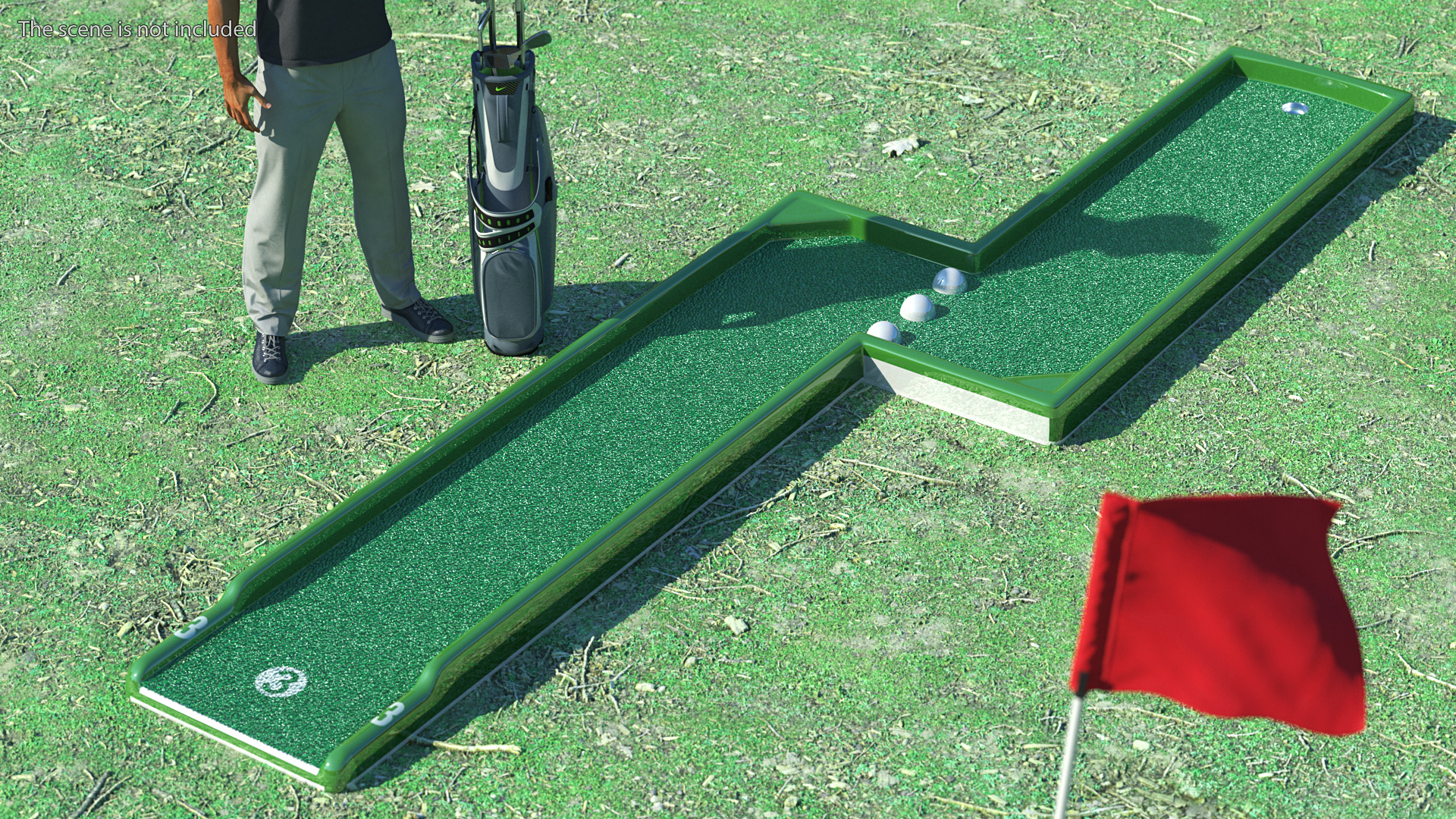 3D model Mini Golf Portable Outdoor Course Hole 3