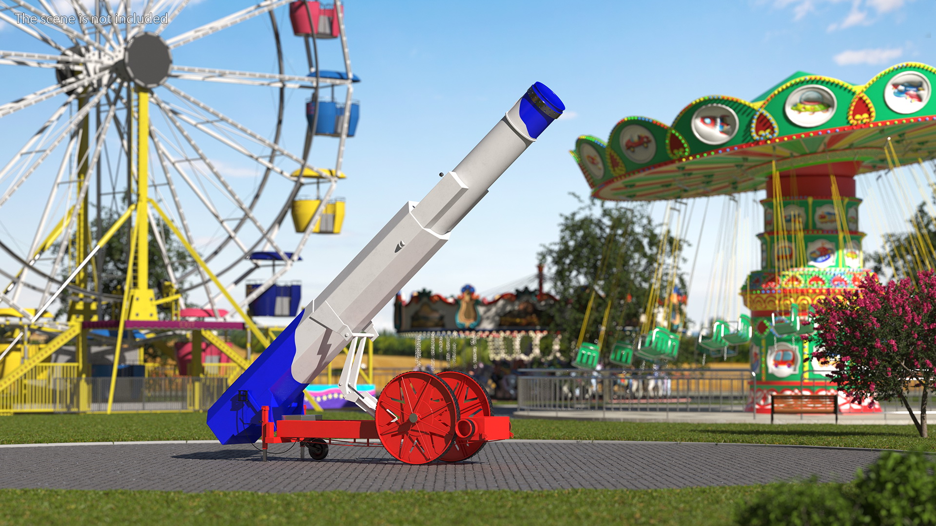 3D model Circus Human Cannonball Rigged