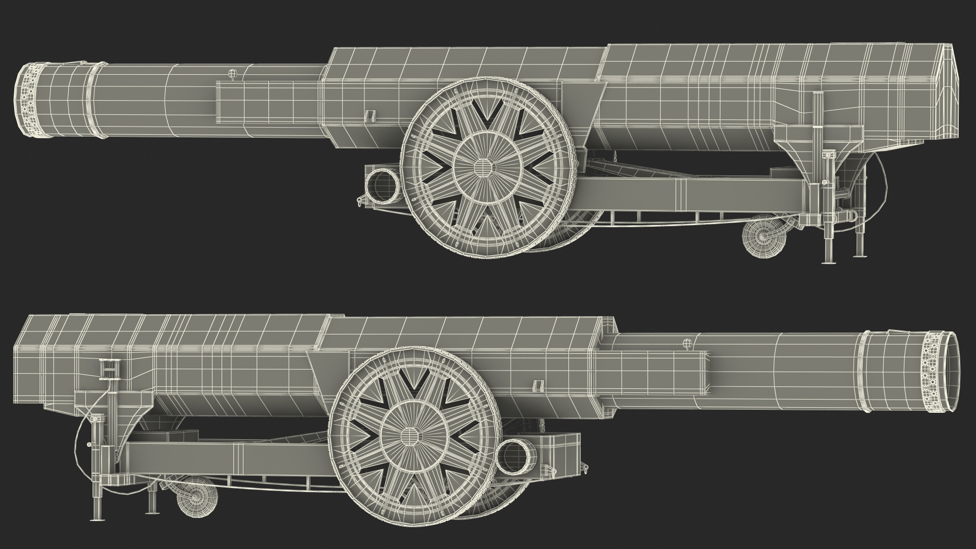 3D model Circus Human Cannonball Rigged