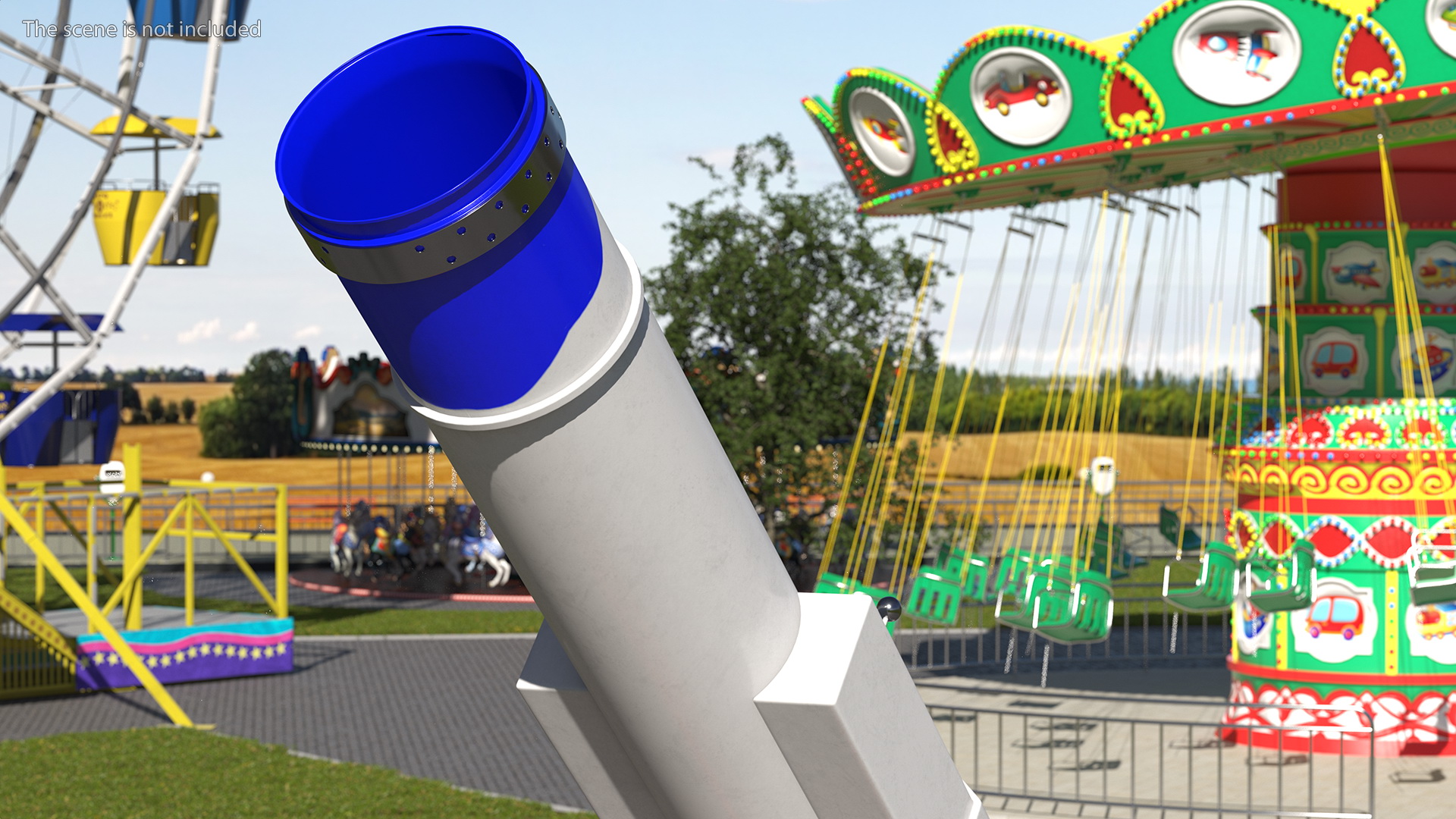 3D model Circus Human Cannonball Rigged