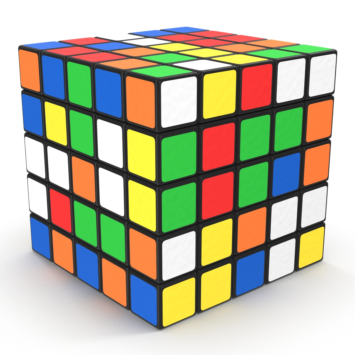 3D model Rubiks Cube 5x5