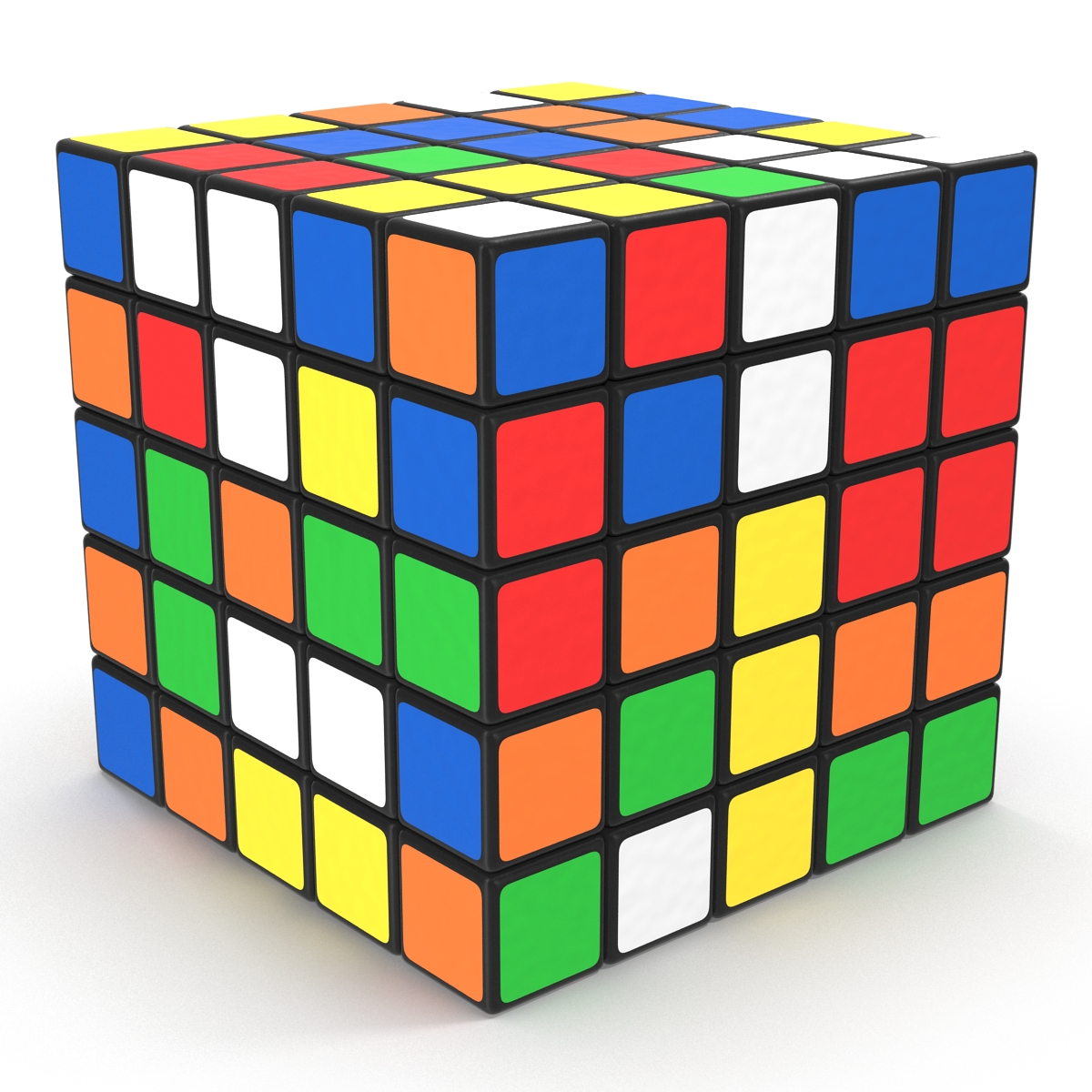 3D model Rubiks Cube 5x5