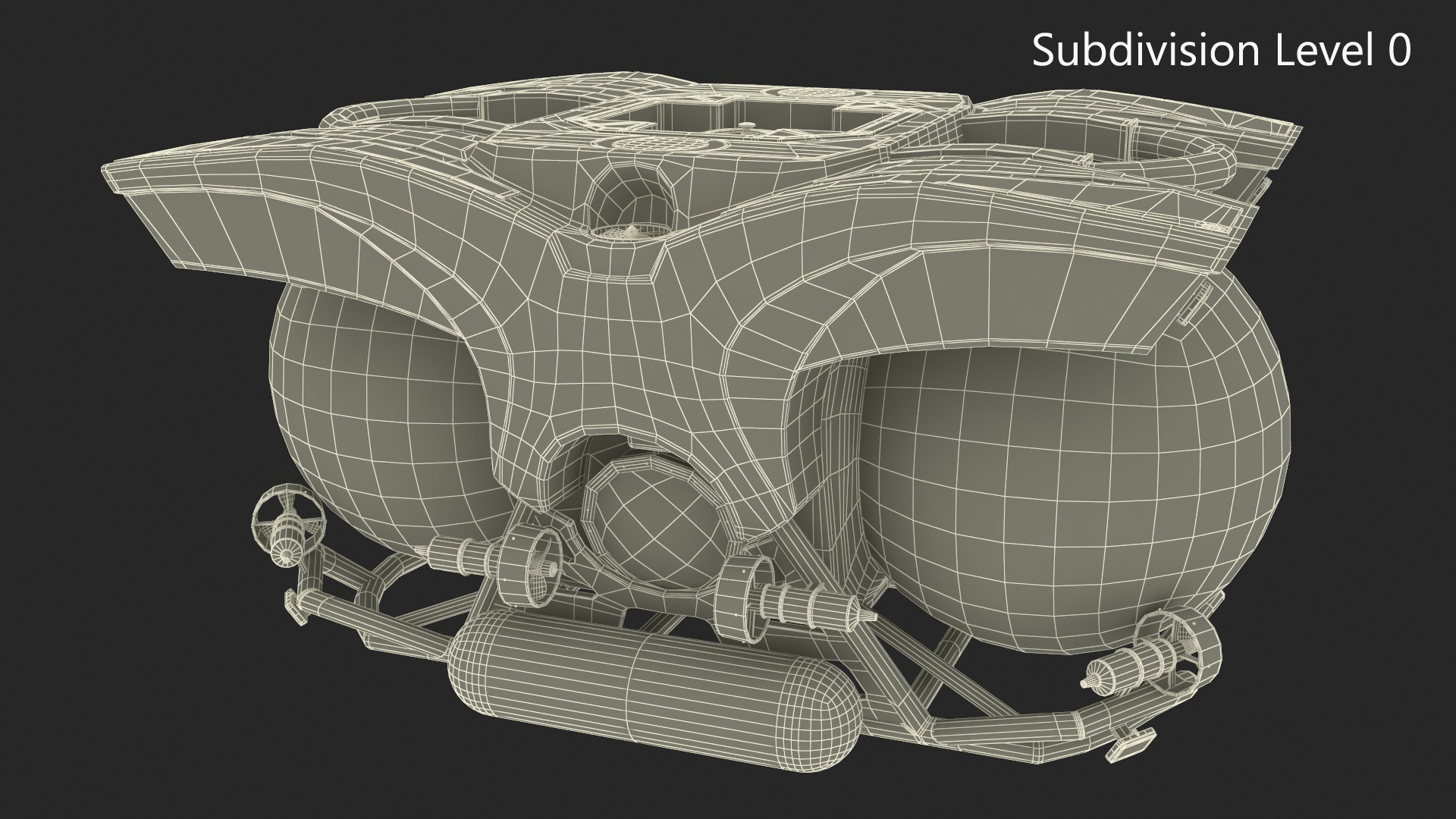 U-Boat Worx Cruise Sub Rigged 3D model