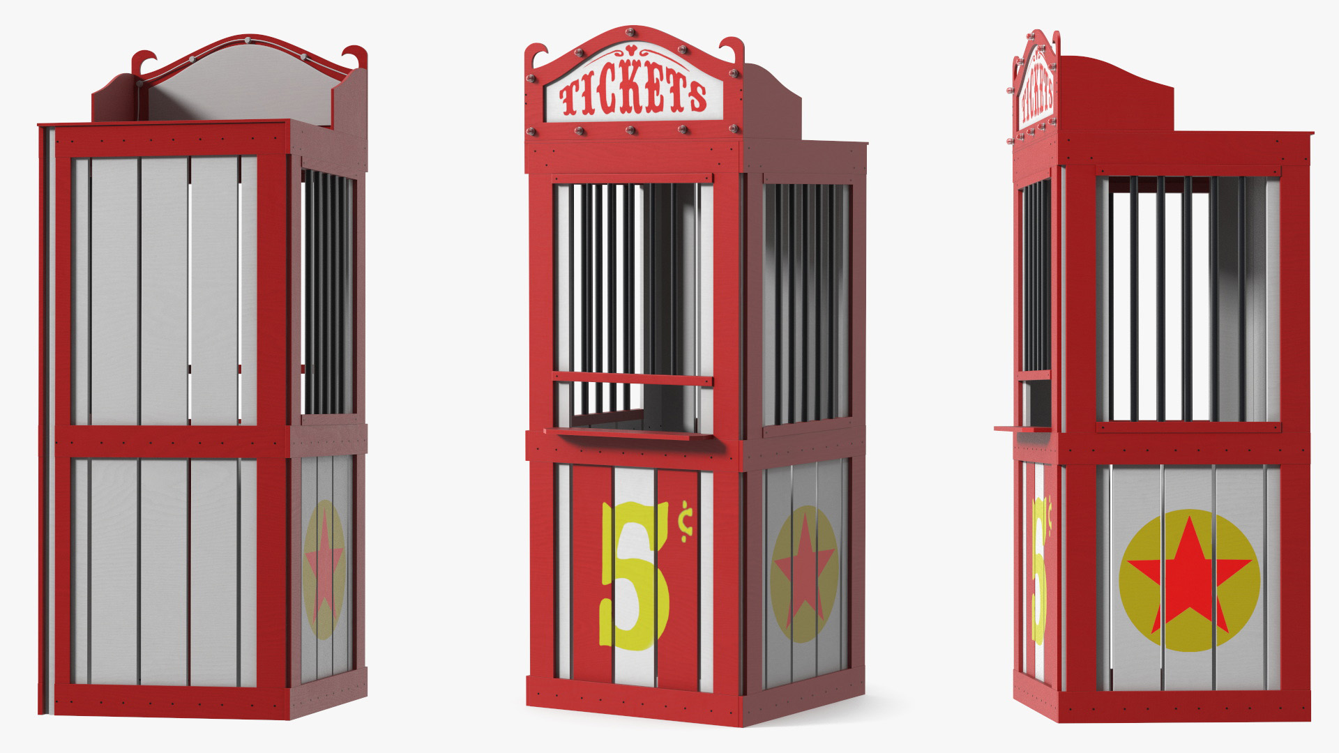 3D model Carnival Ticket Booth New