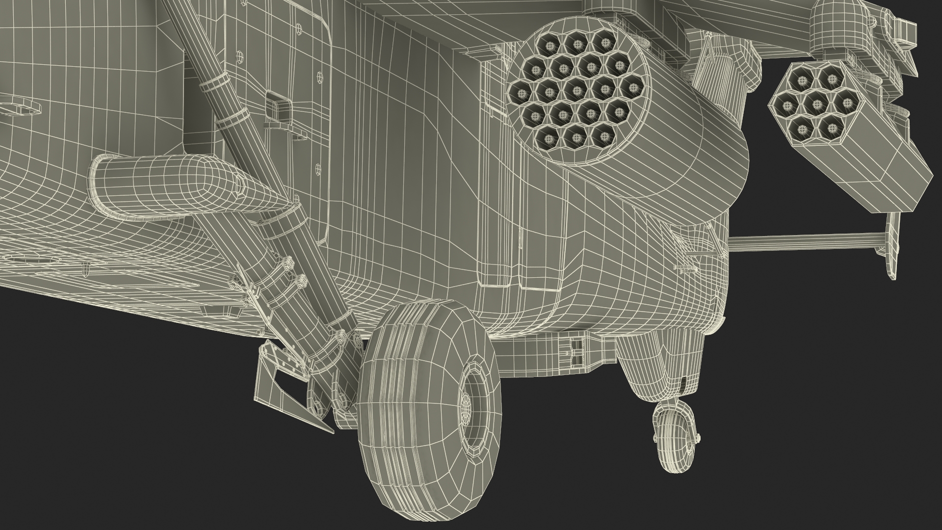 Eurocopter Tiger EC665 Black Rigged for Cinema 4D 3D model