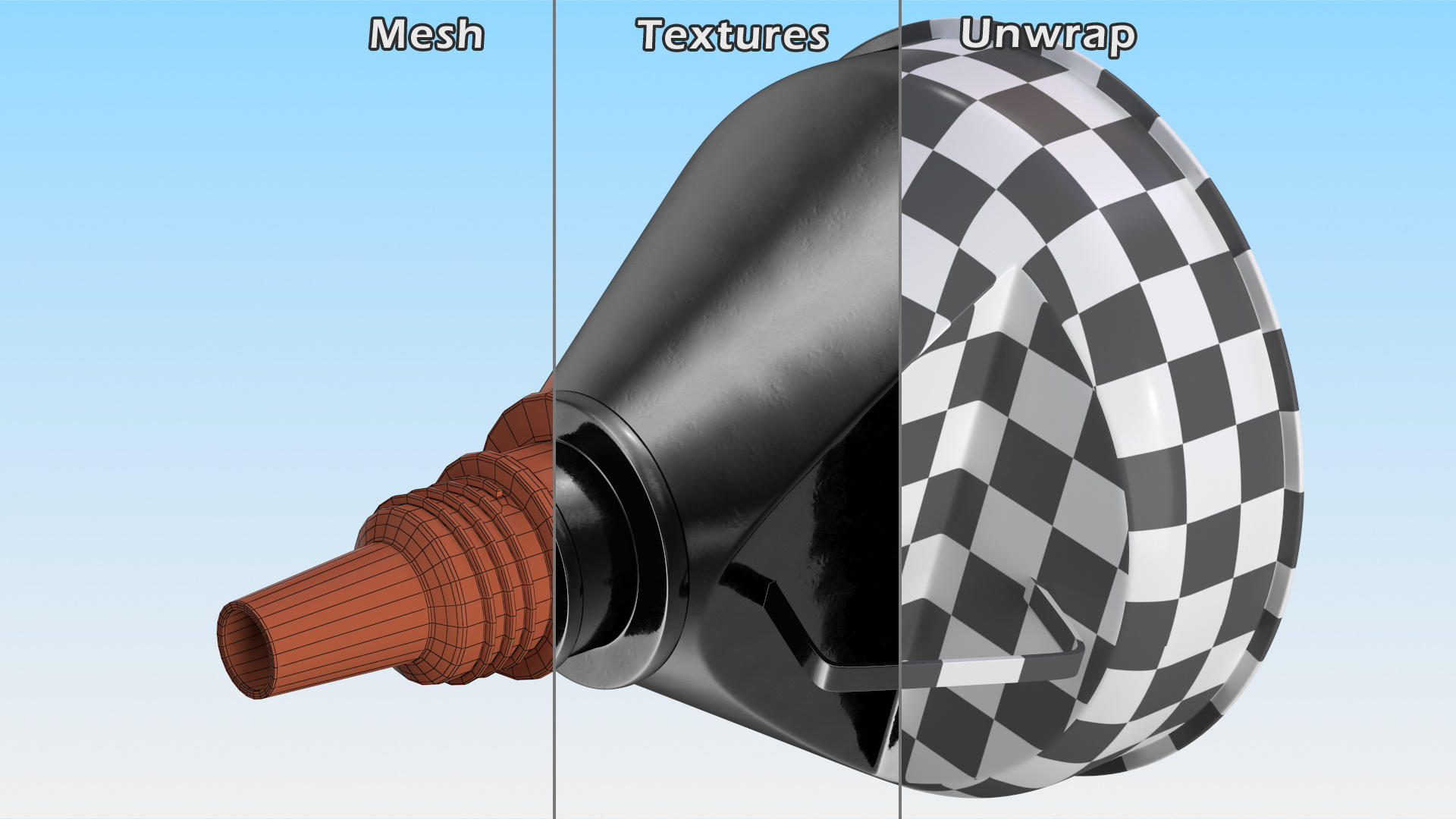 3D Universal Petrol Plastic Funnel