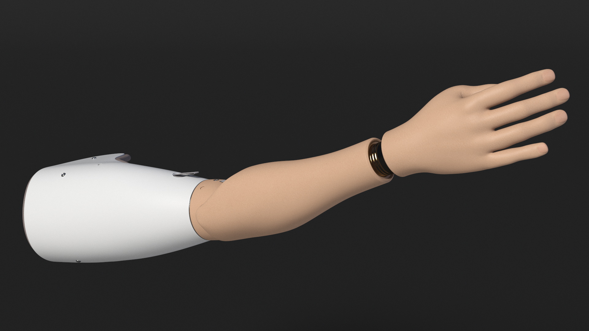 Realistic Prosthetic Arm 3D model