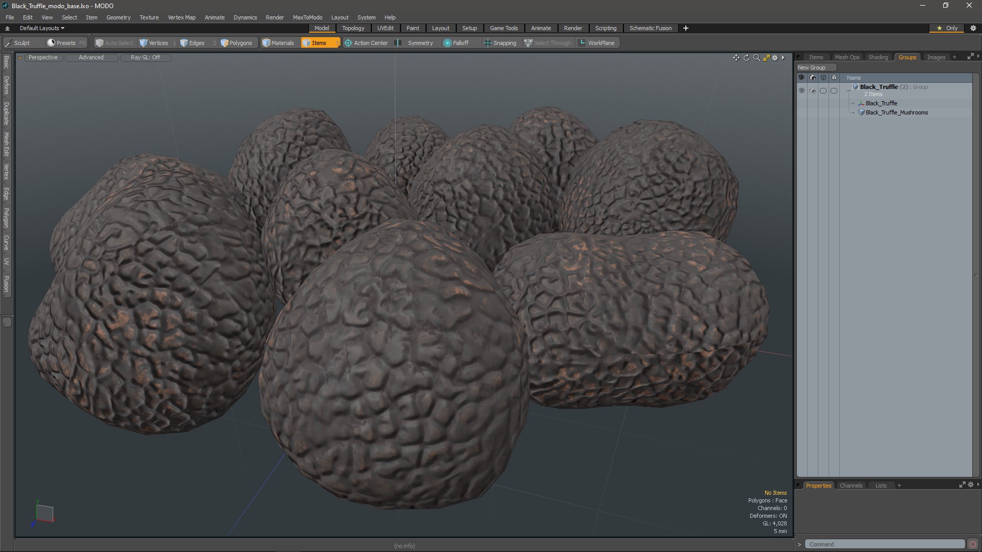 3D Black Truffle model