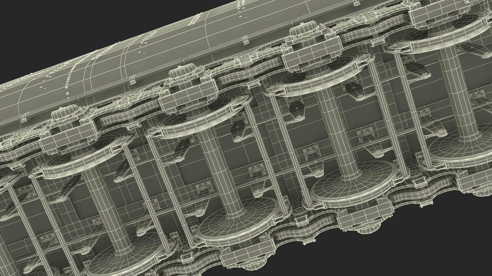 3D Old Trailed Tender model