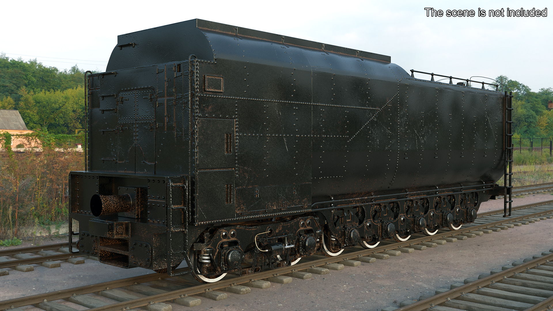 3D Old Trailed Tender model