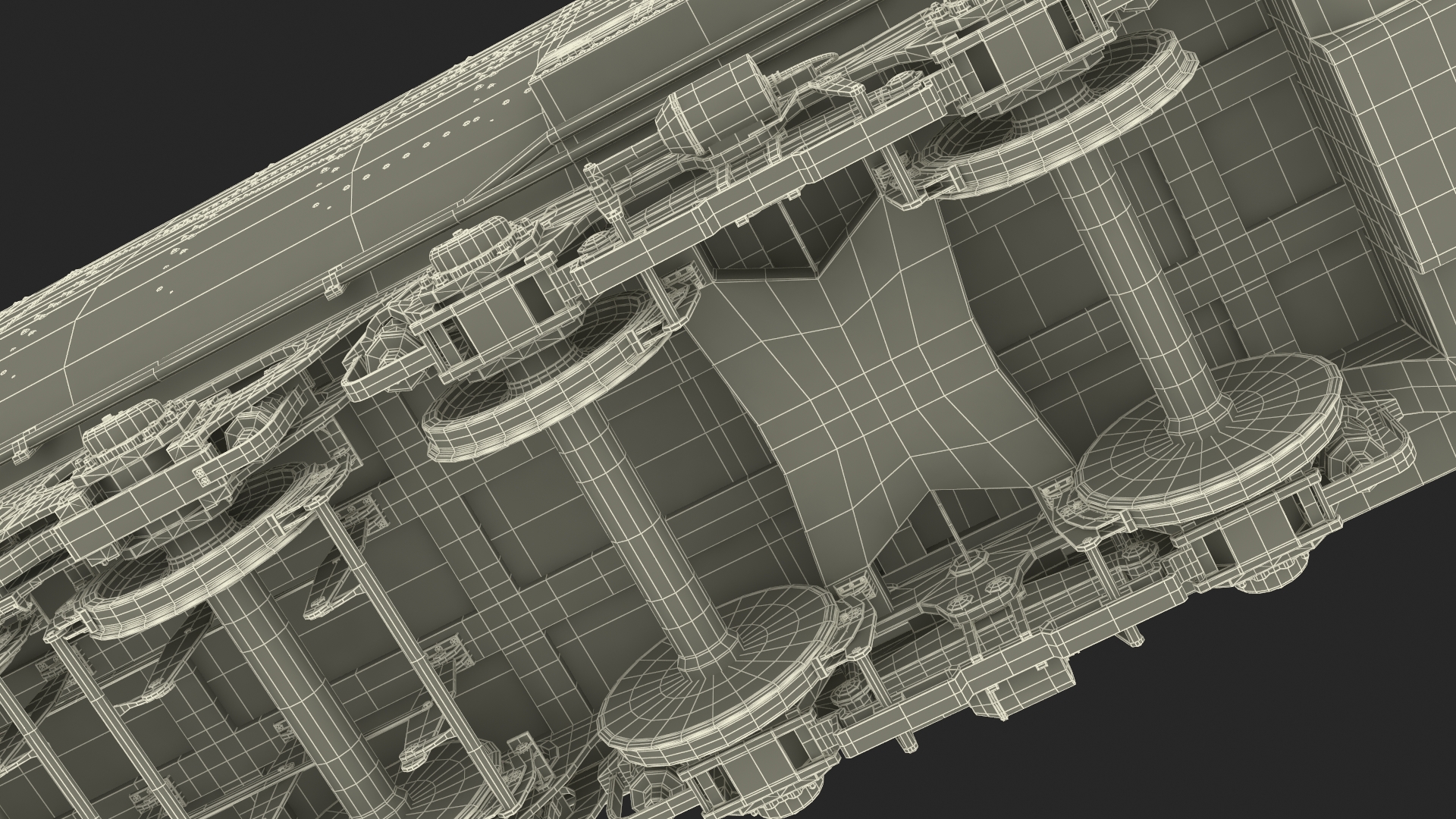 3D Old Trailed Tender model