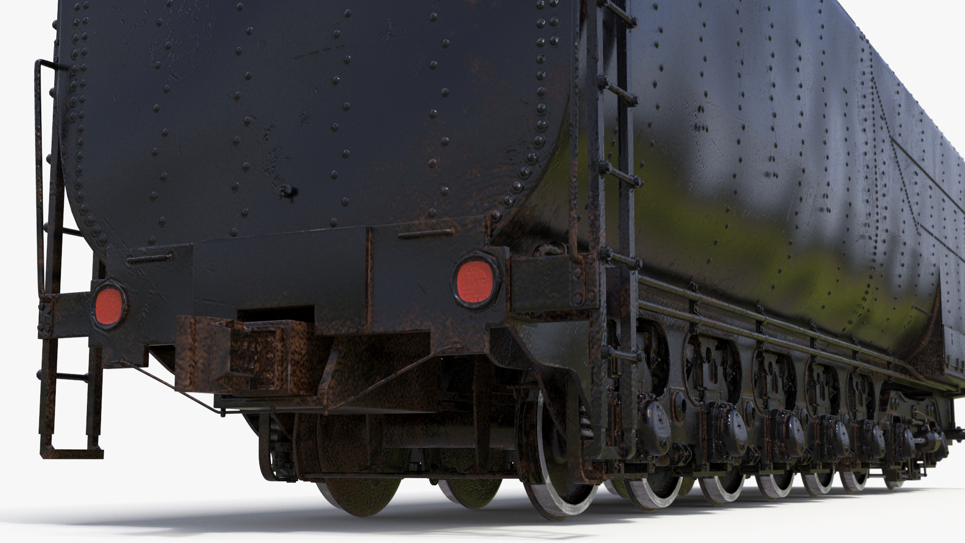 3D Old Trailed Tender model