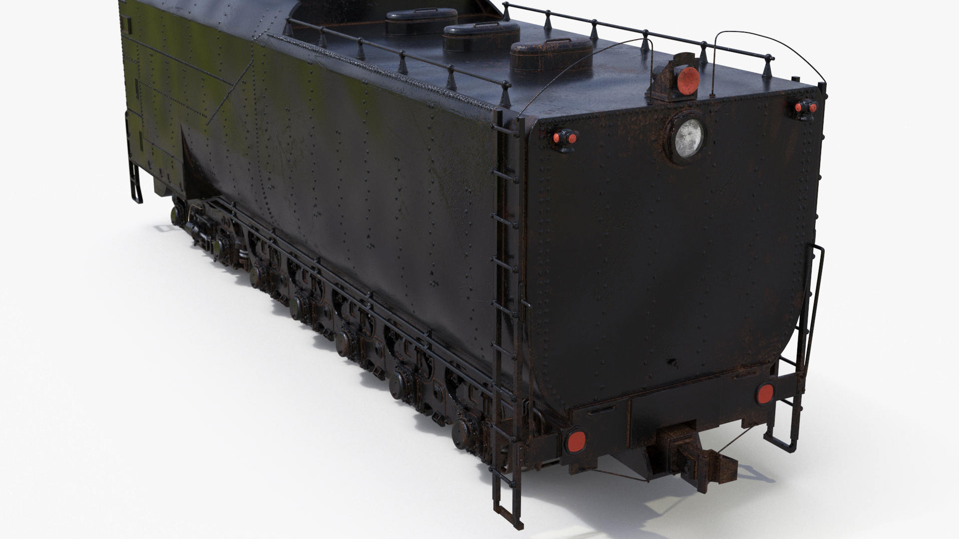 3D Old Trailed Tender model