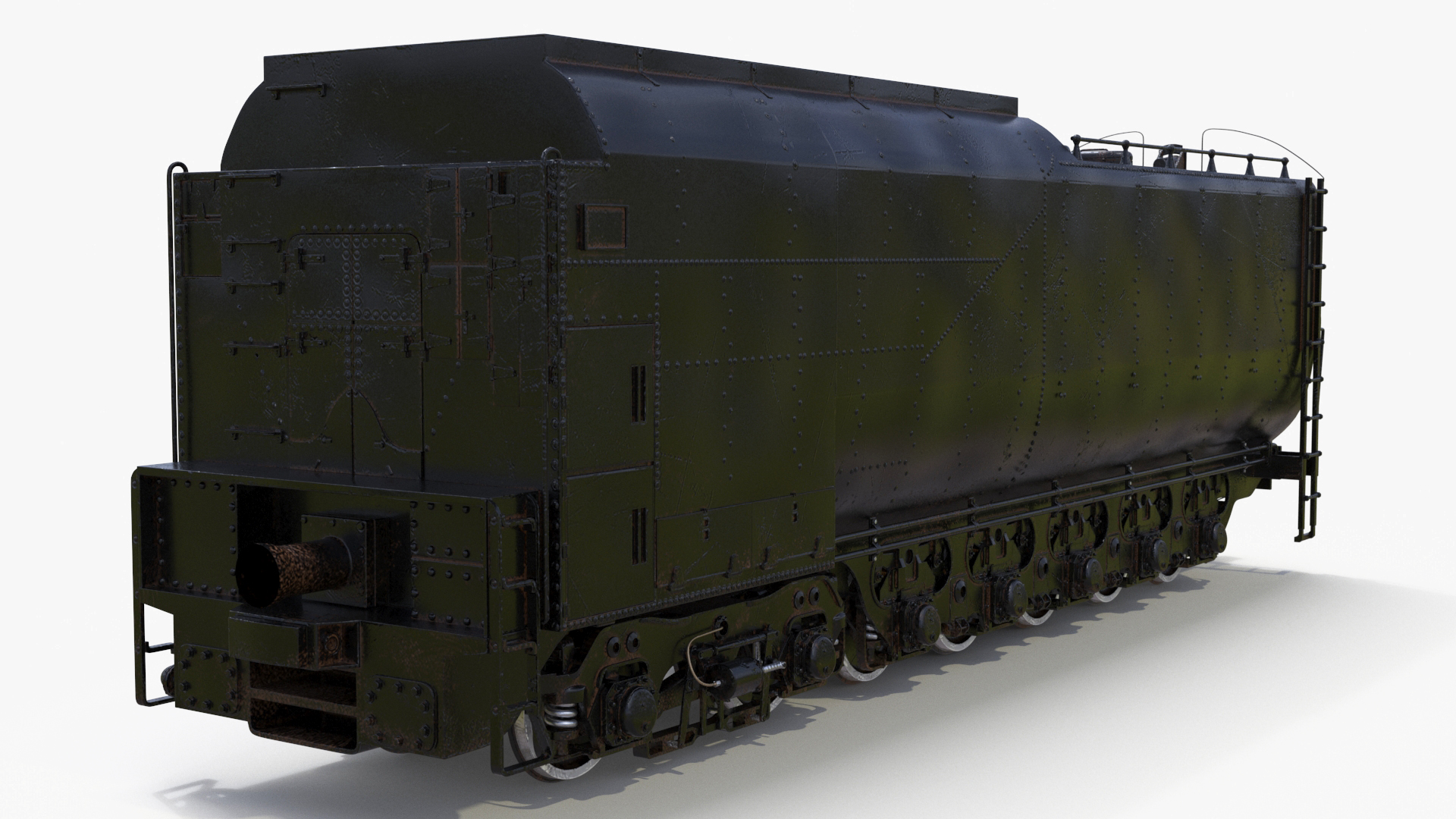 3D Old Trailed Tender model