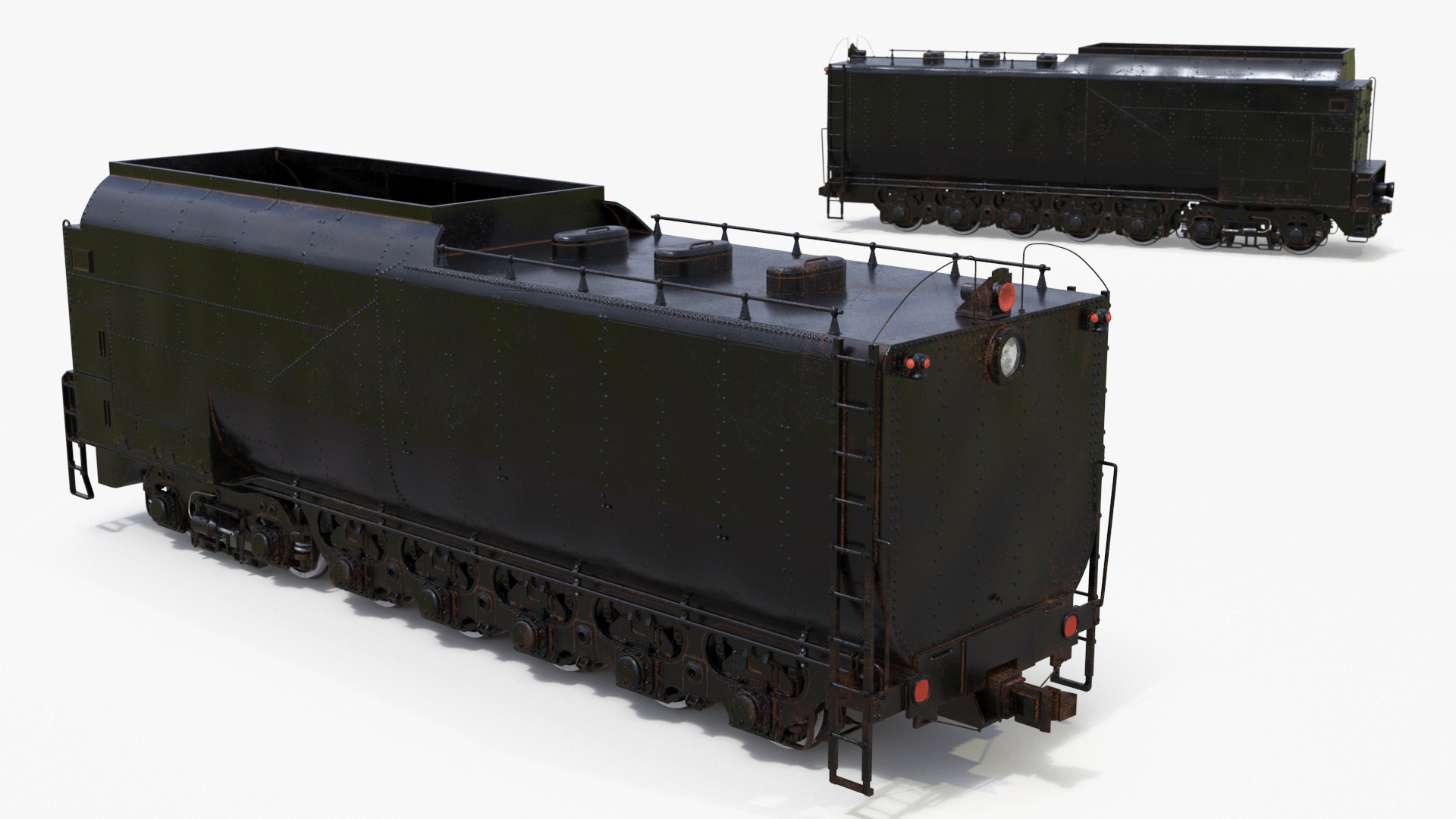 3D Old Trailed Tender model