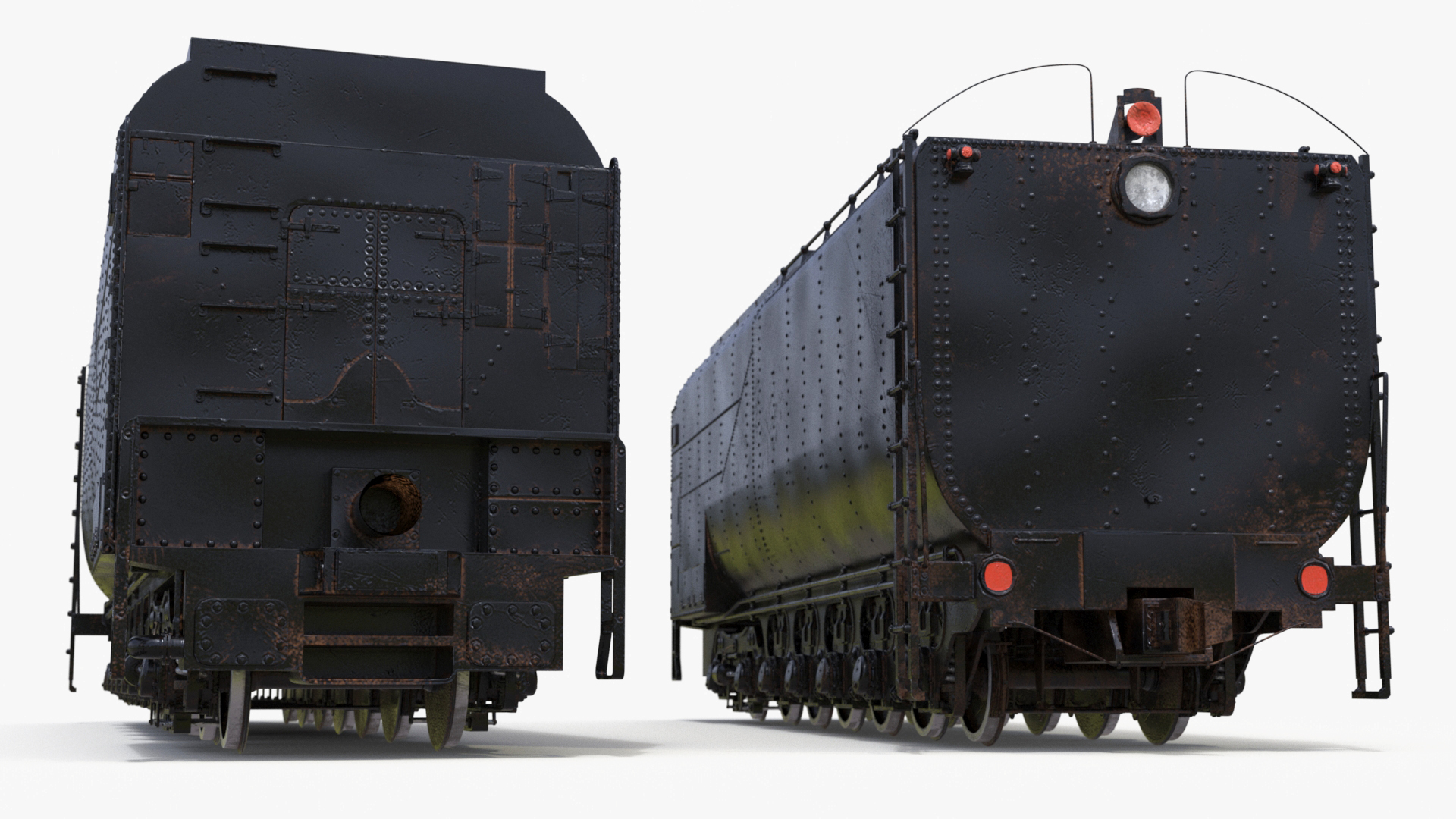 3D Old Trailed Tender model