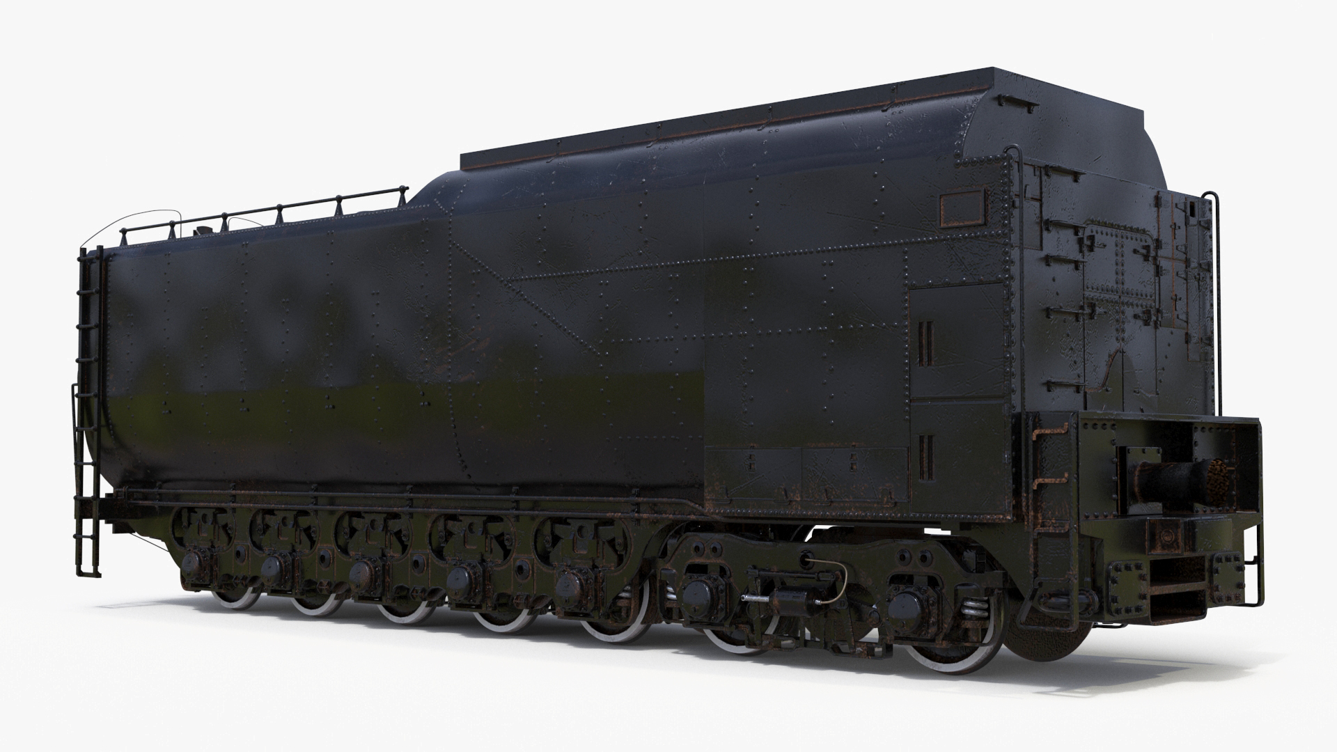 3D Old Trailed Tender model