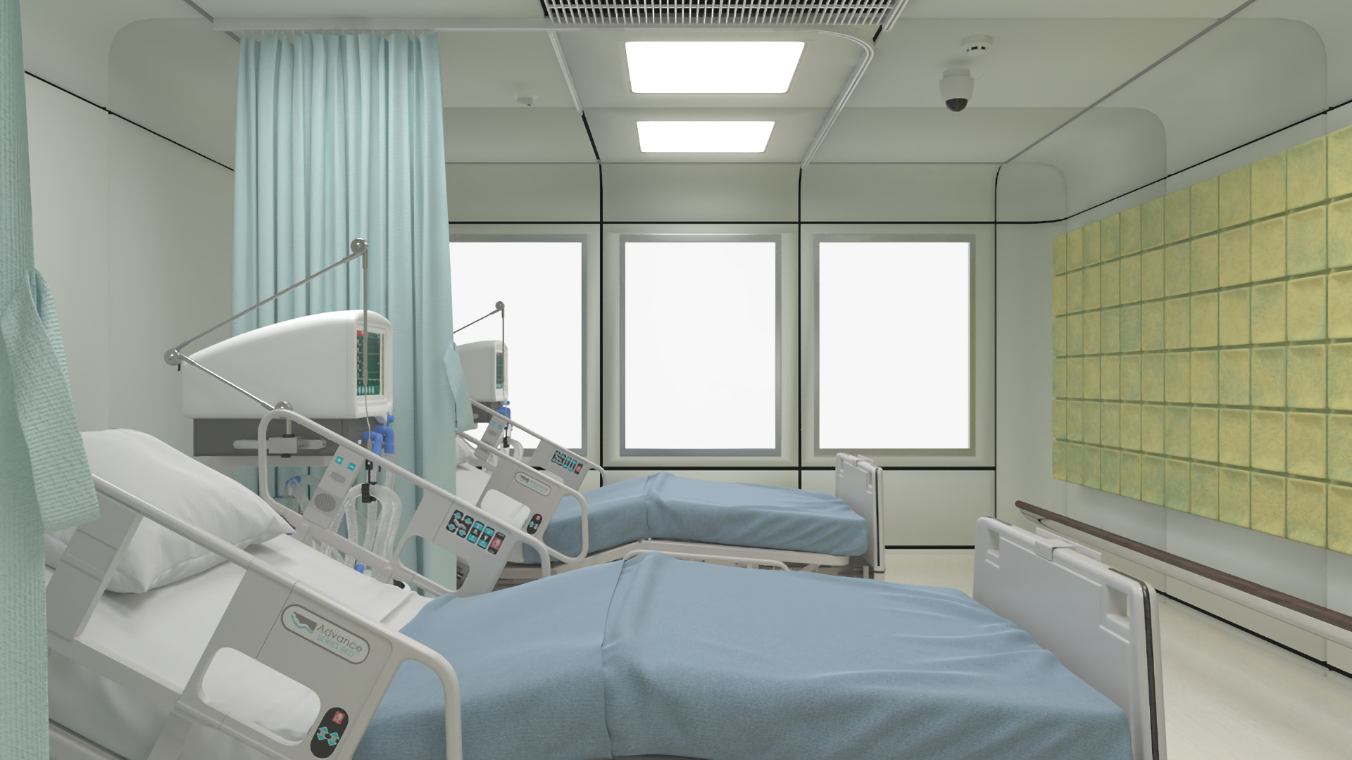 3D Intensive Care Hospital Ward model