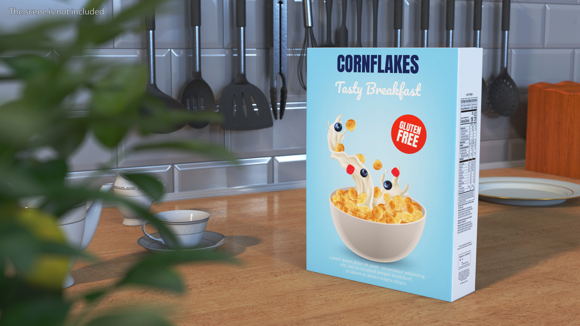 3D model Corn Flakes Box