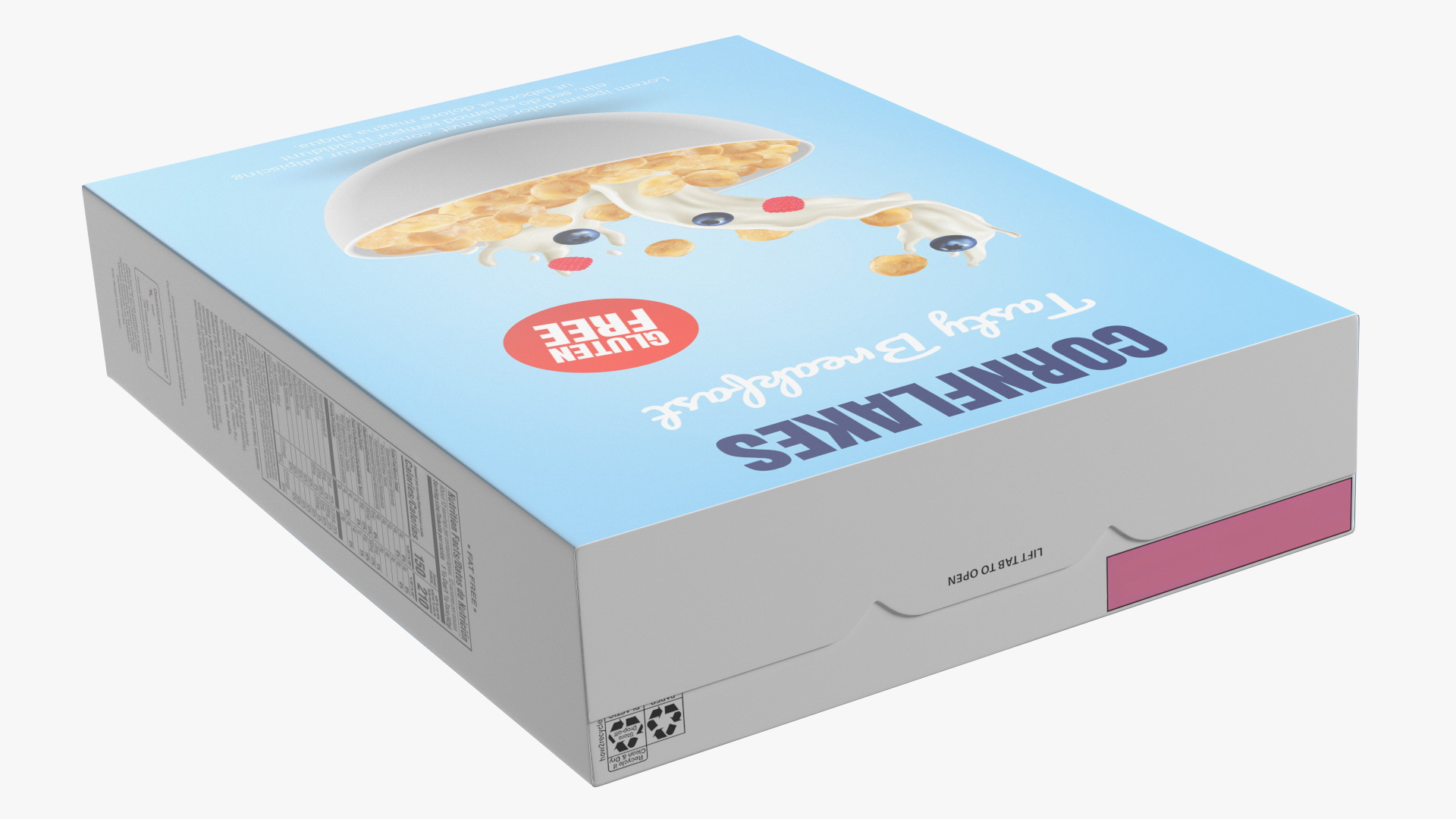 3D model Corn Flakes Box