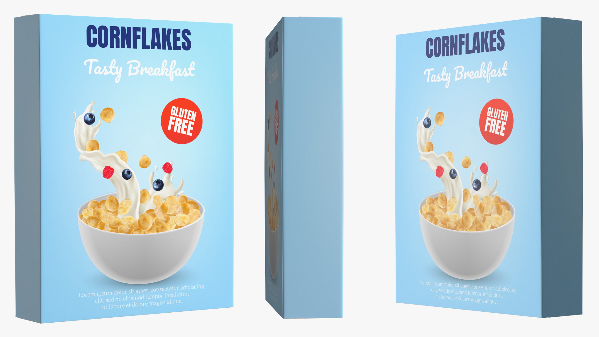 3D model Corn Flakes Box